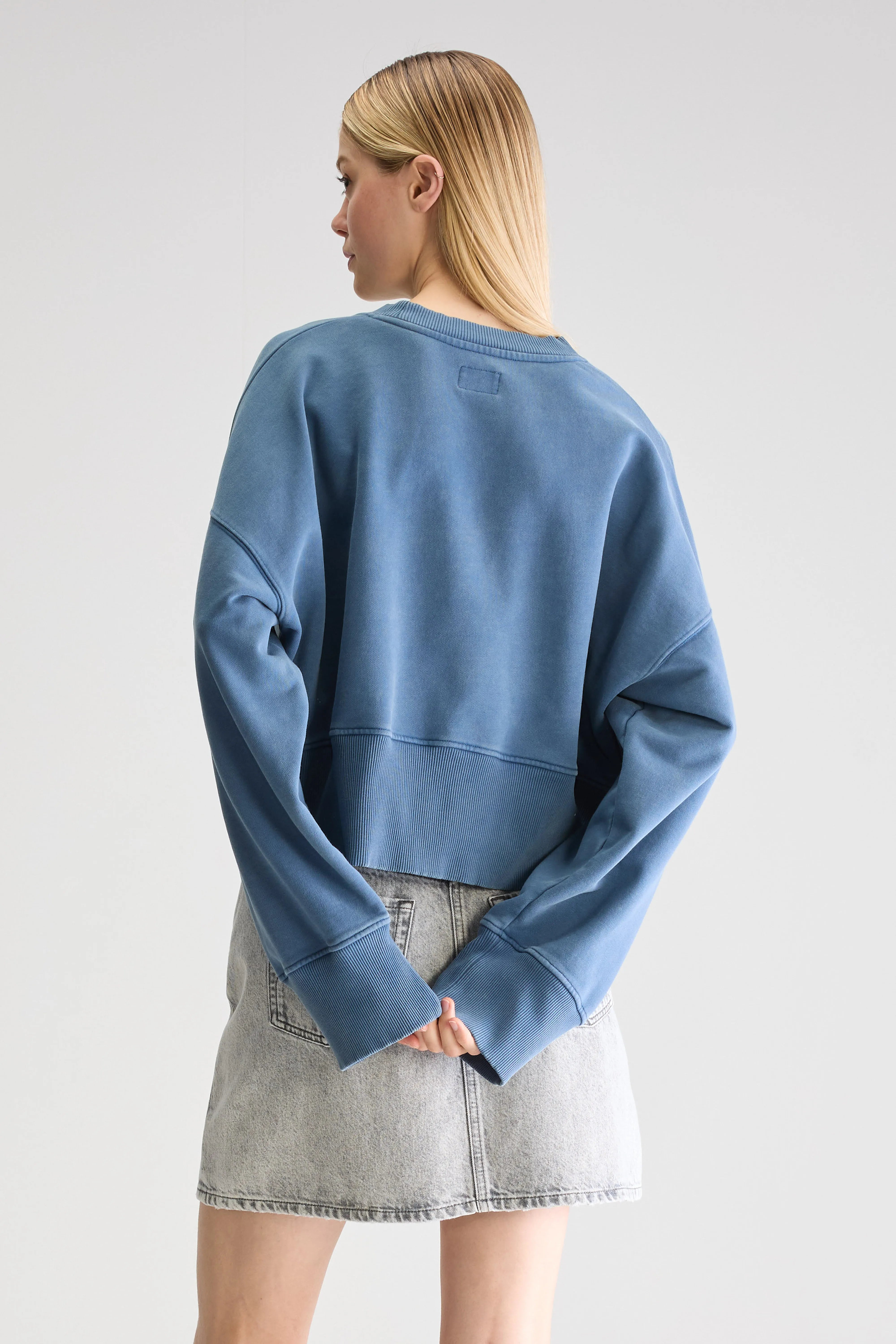 Slenni Crewneck Sweatshirt - Blue jeans For Women | Bellerose