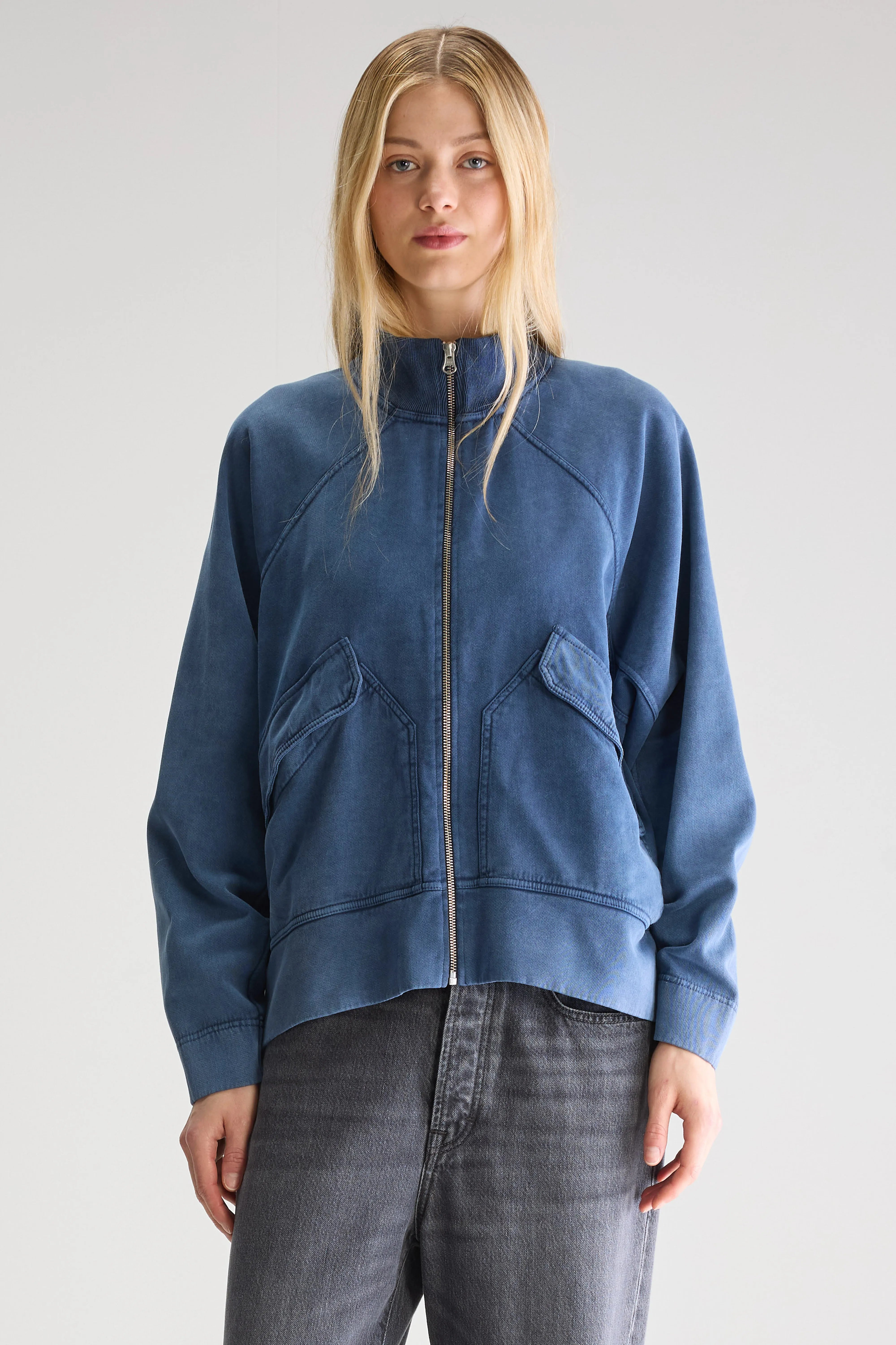 Fanty Zip-front Sweatshirt - Ink For Women | Bellerose