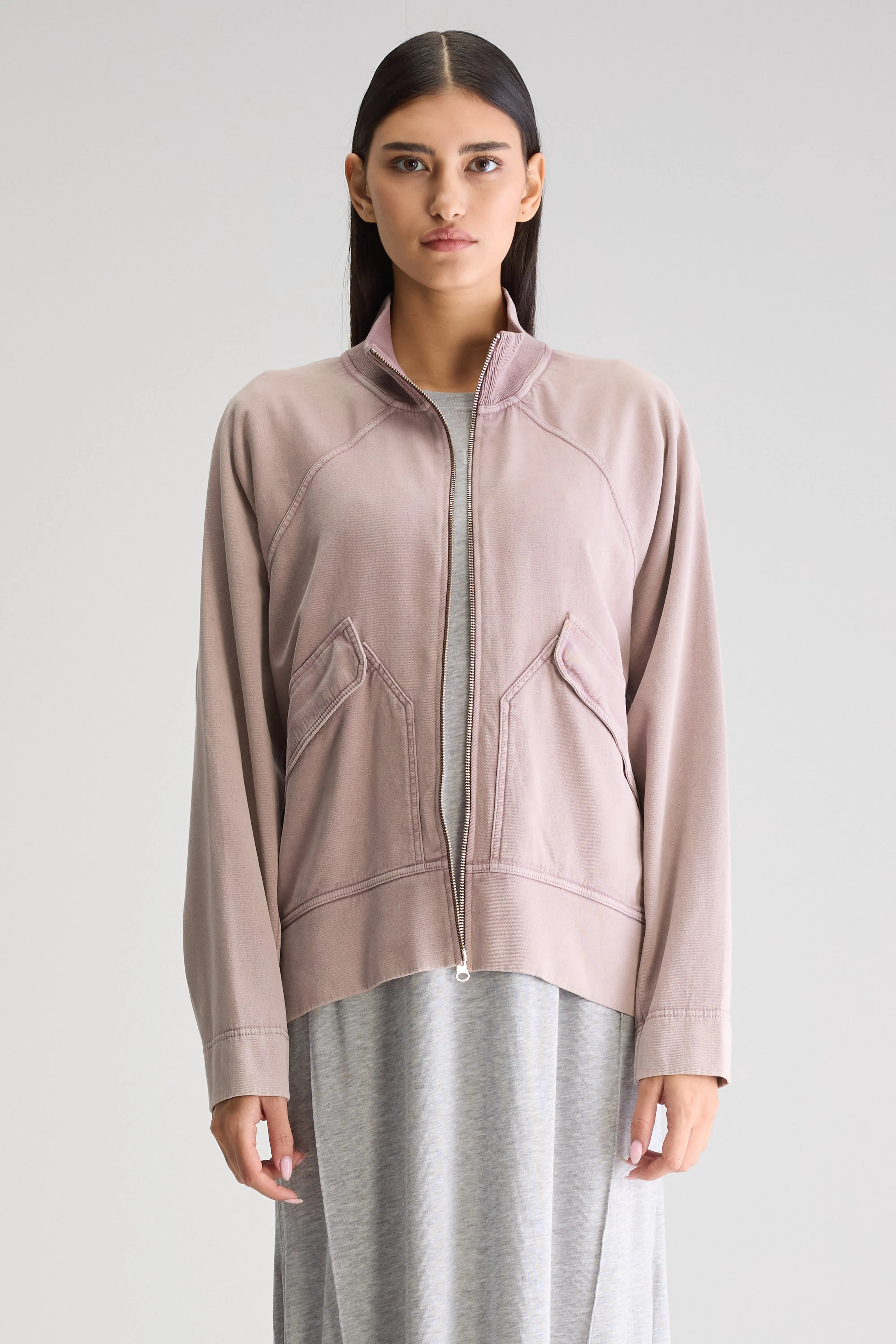 Fanty Zip-front Sweatshirt - Rosewood For Women | Bellerose