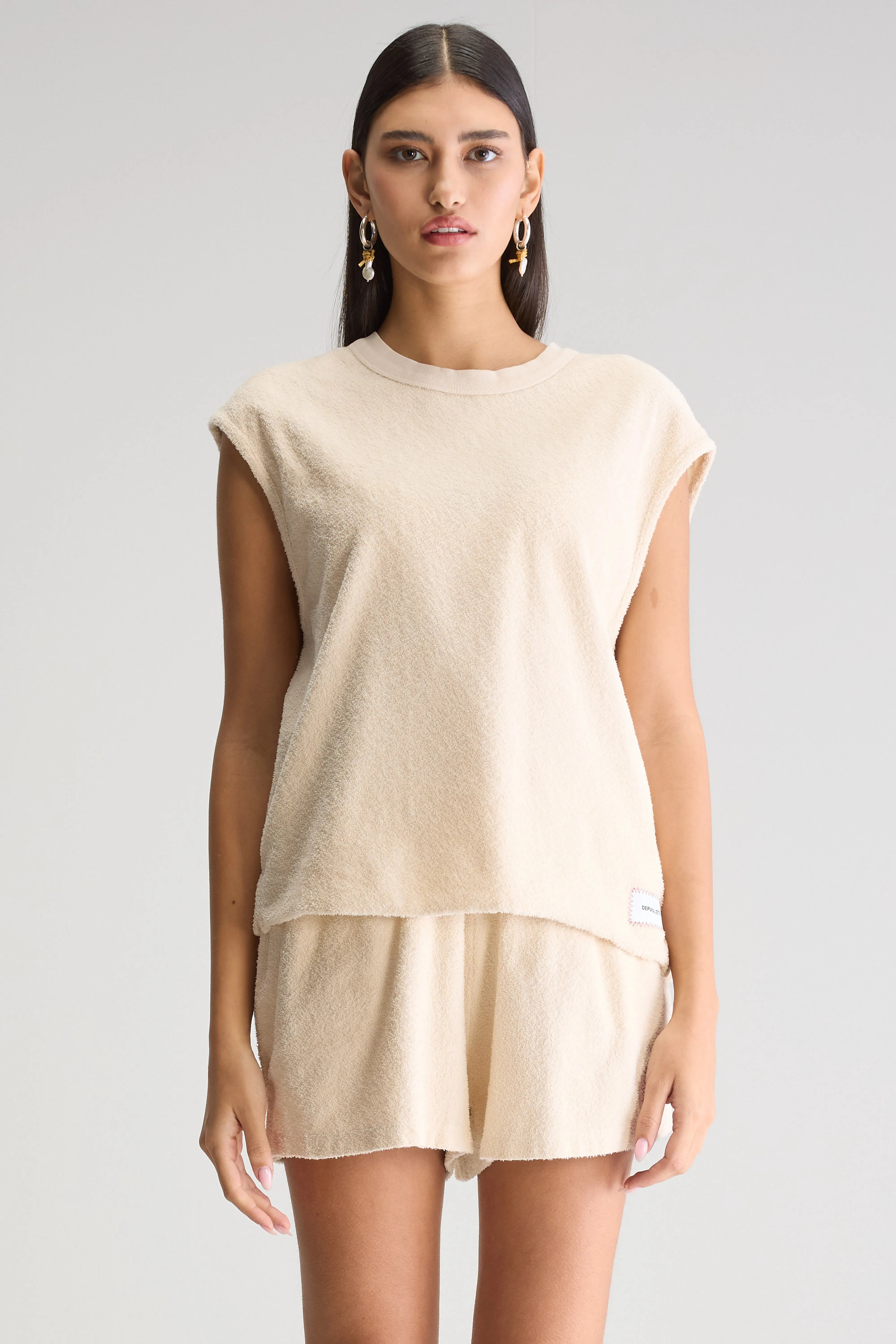 Mattias Crewneck T-shirt - Shell For Women | Bellerose