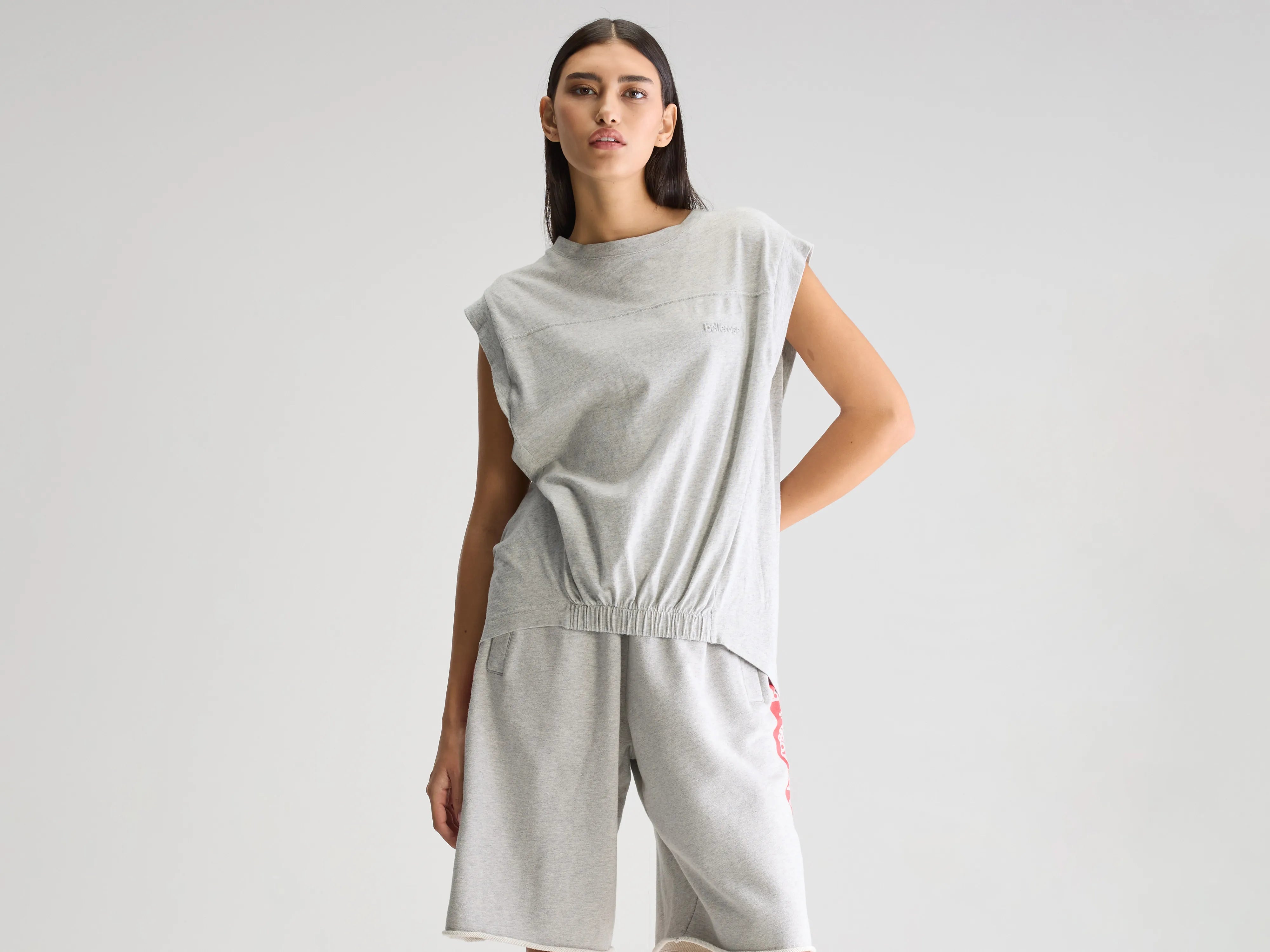 Vonca sleeveless t-shirt (251 / W / H. GREY)