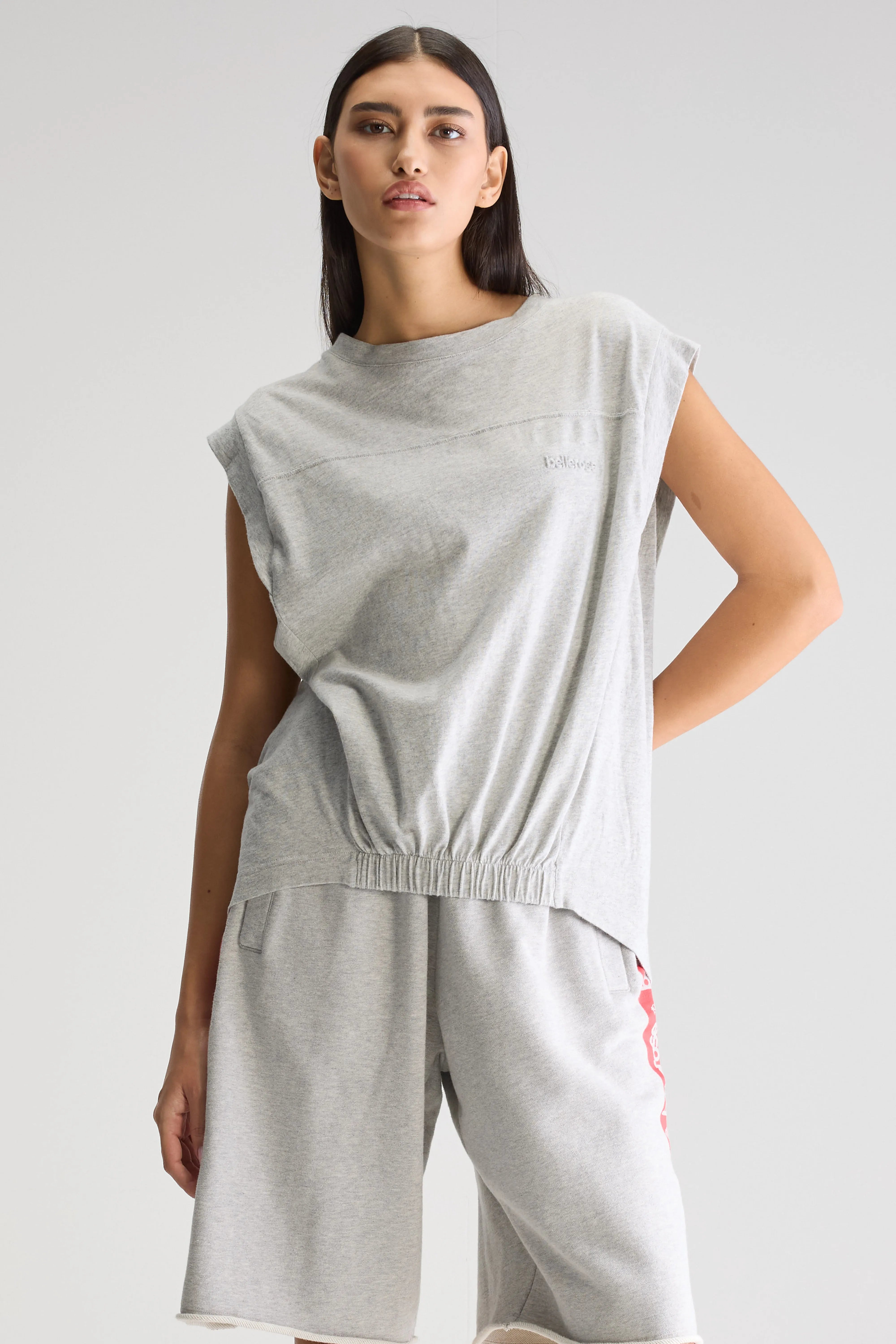 Vonca Sleeveless T-shirt - H. grey For Women | Bellerose