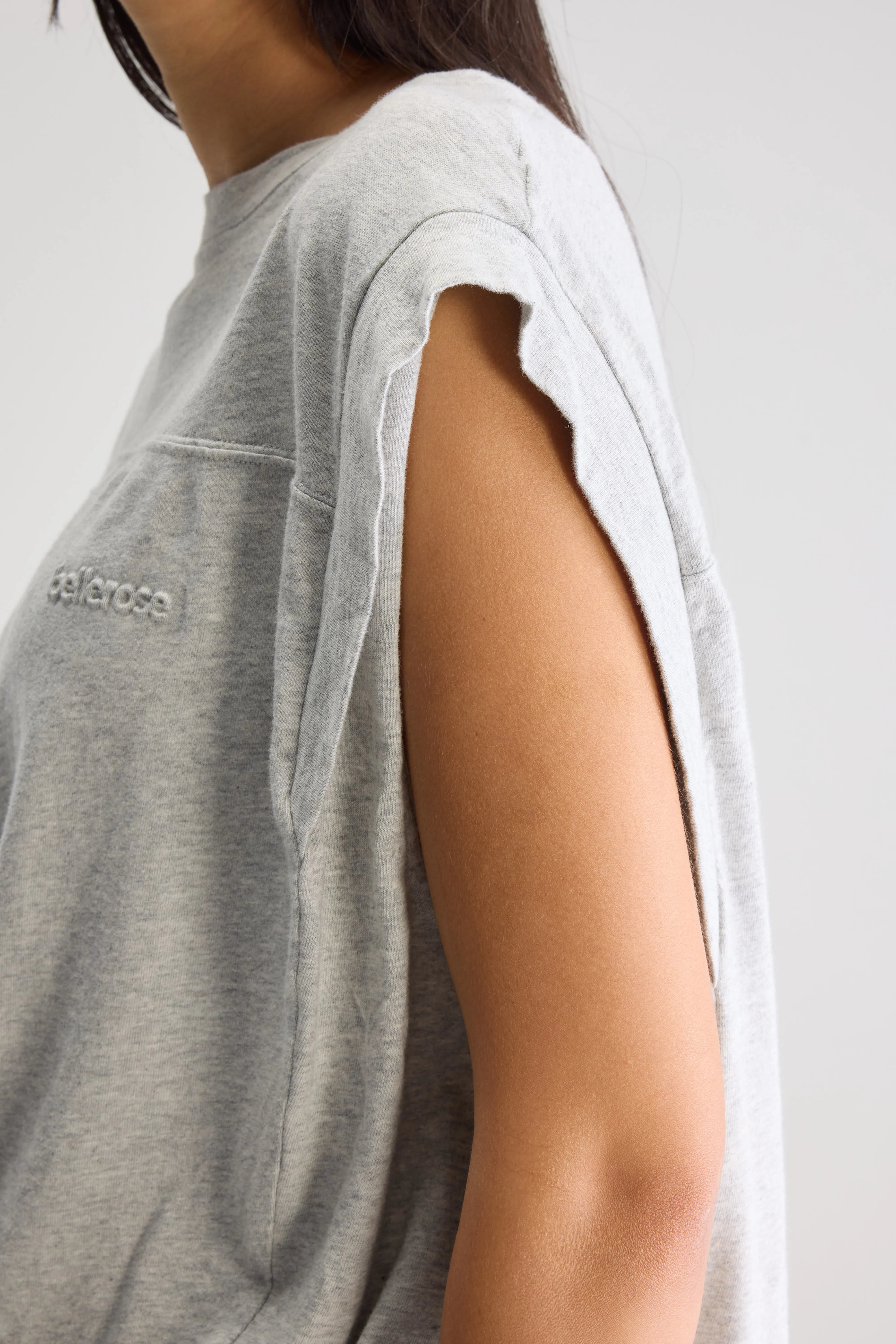 Vonca sleeveless t-shirt (251 / W / H. GREY)