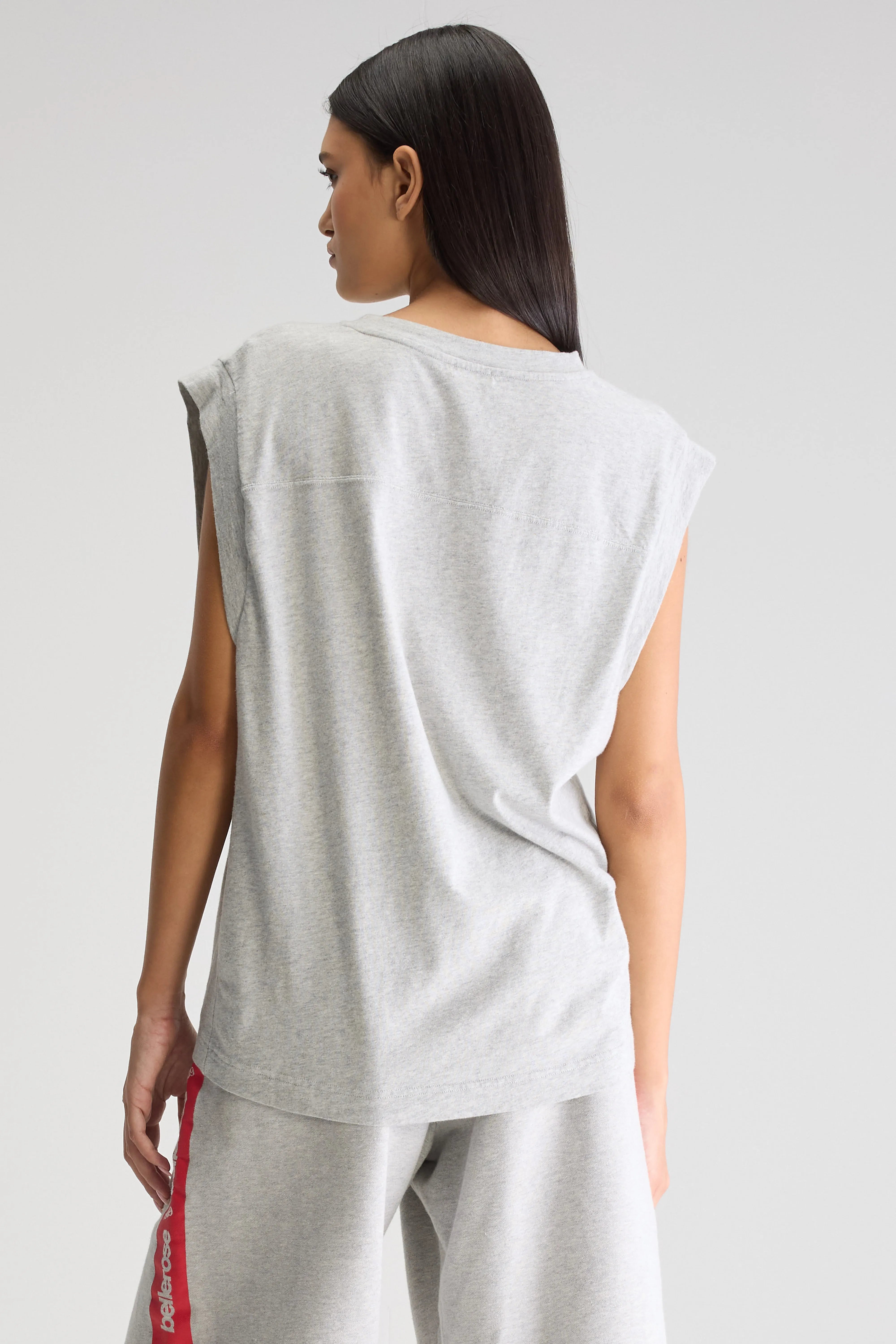 Vonca Sleeveless T-shirt - H. grey For Women | Bellerose