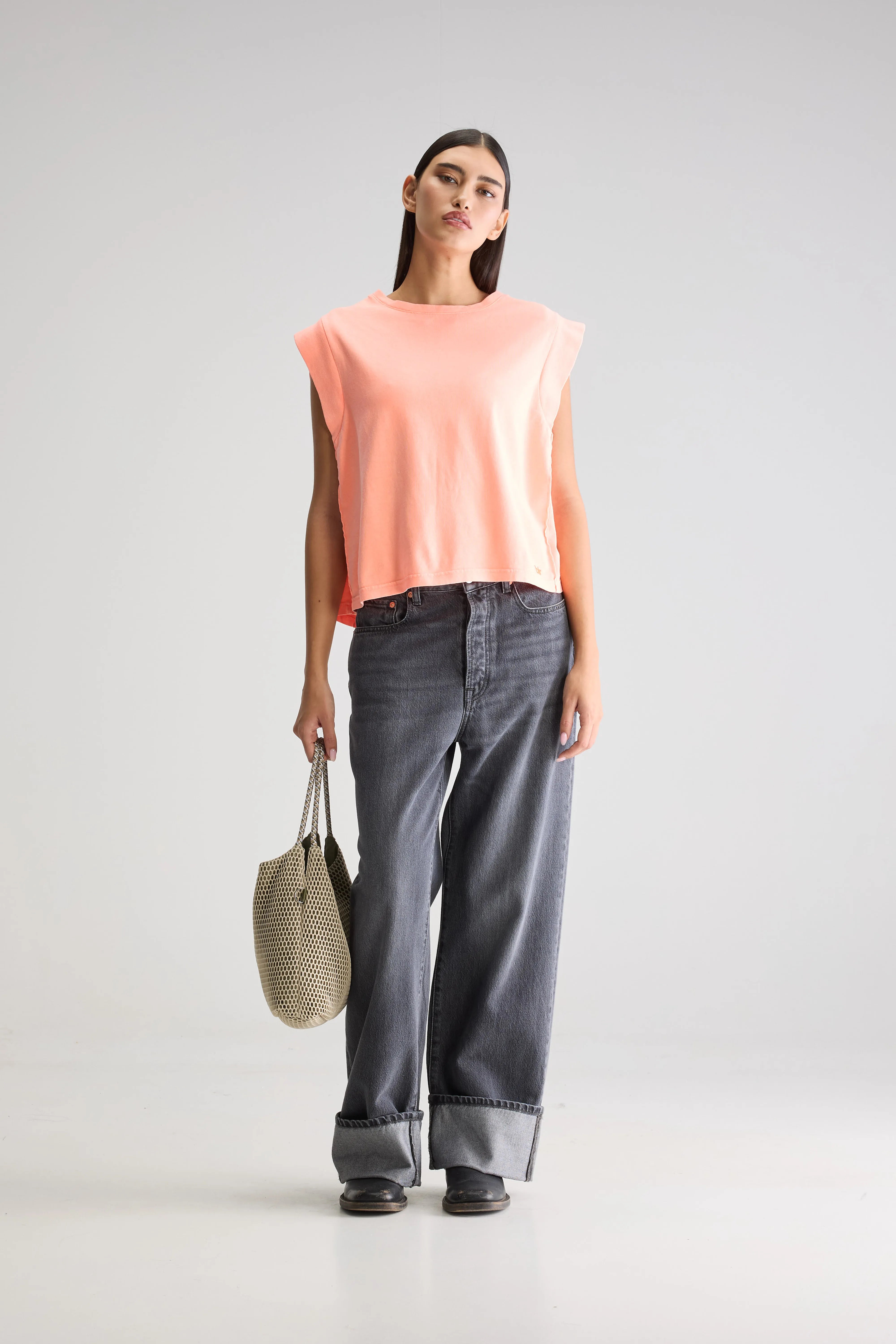 Vruno Mouwloos T-shirt - Exotic wash Voor Dames | Bellerose