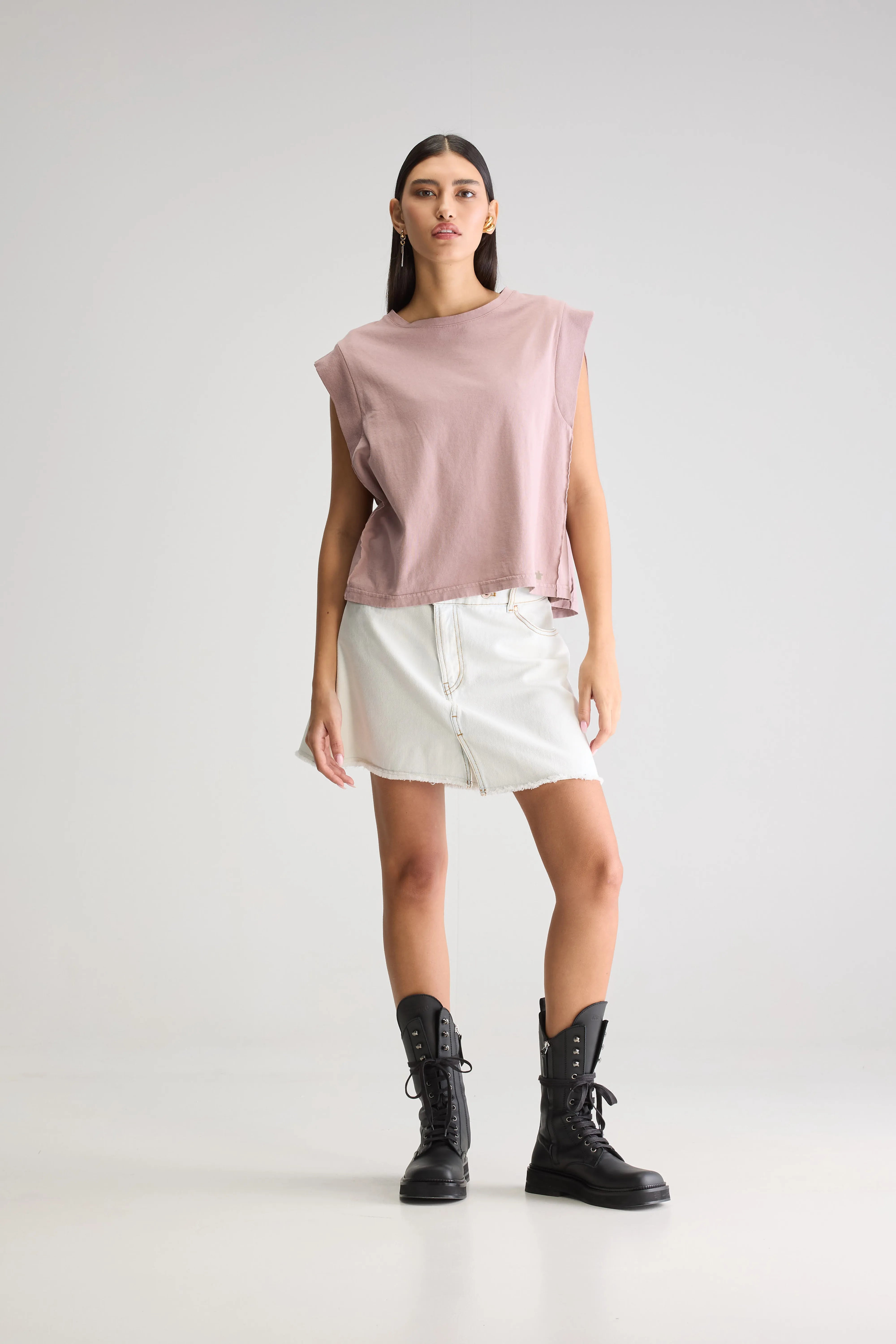 Vruno Sleeveless T-shirt - Cheeks For Women | Bellerose