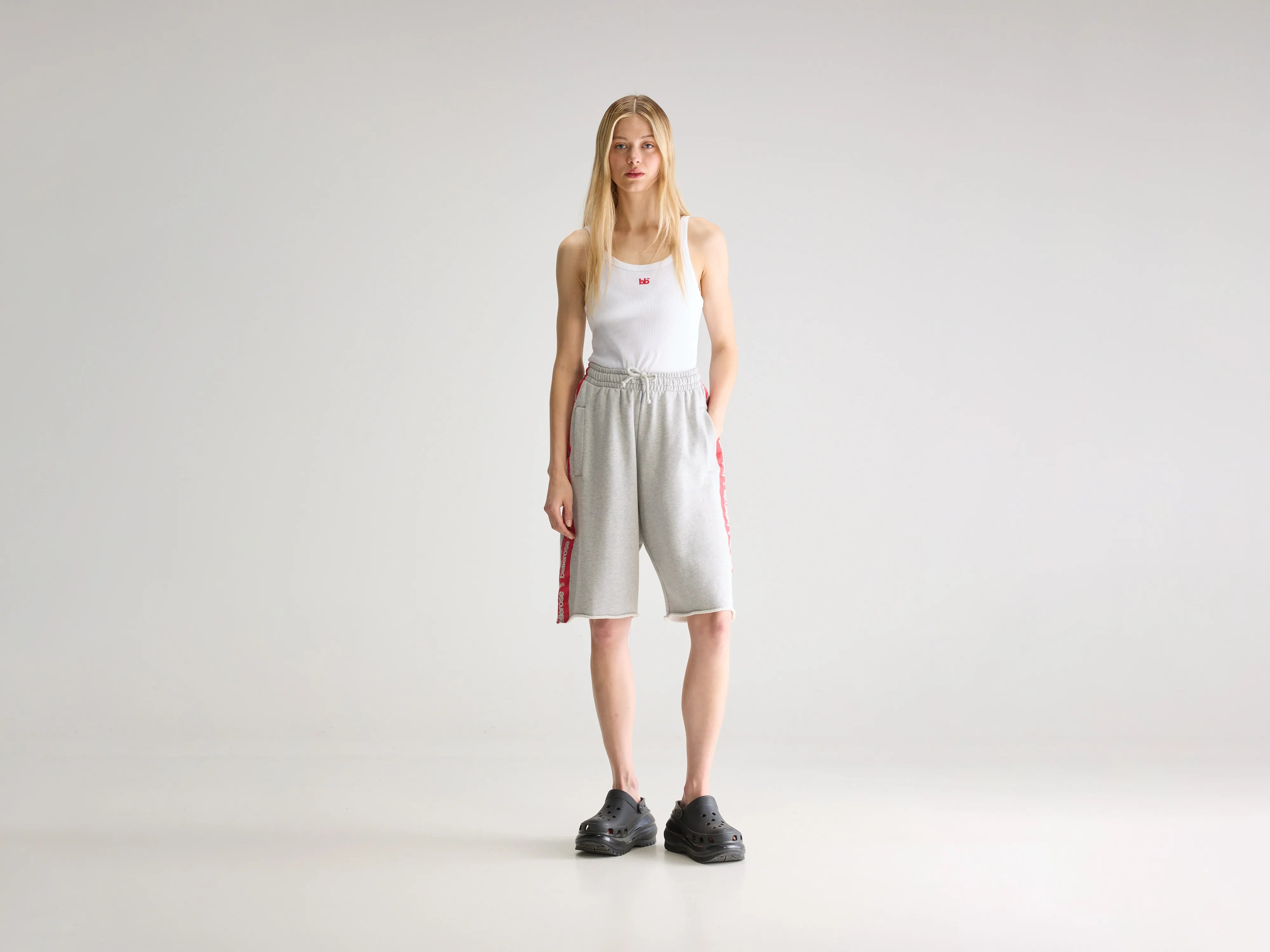 Sboy lange sweatshorts (251 / W / H. GREY)