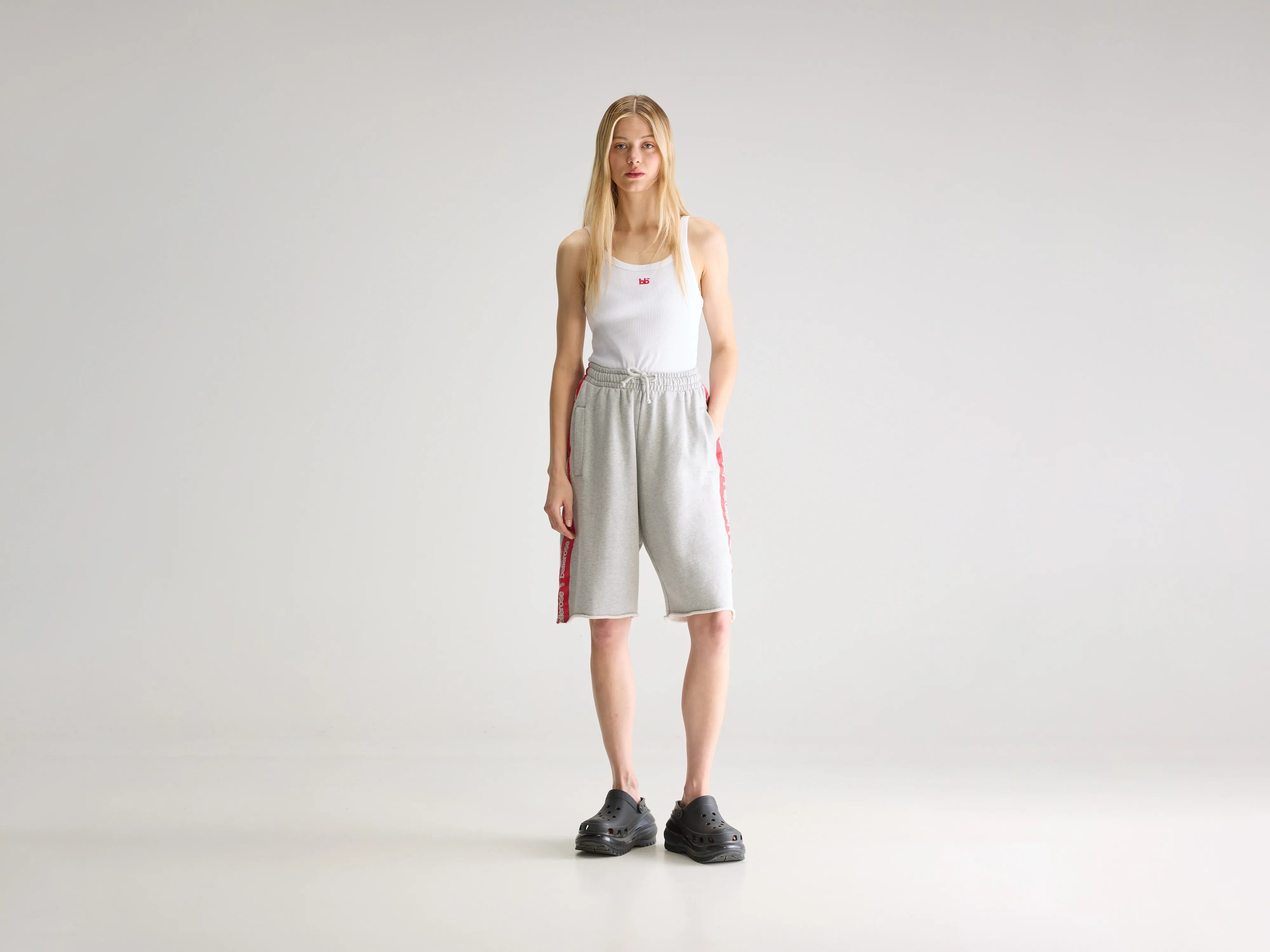 Sboy long sweat shorts (251 / W / H. GREY)