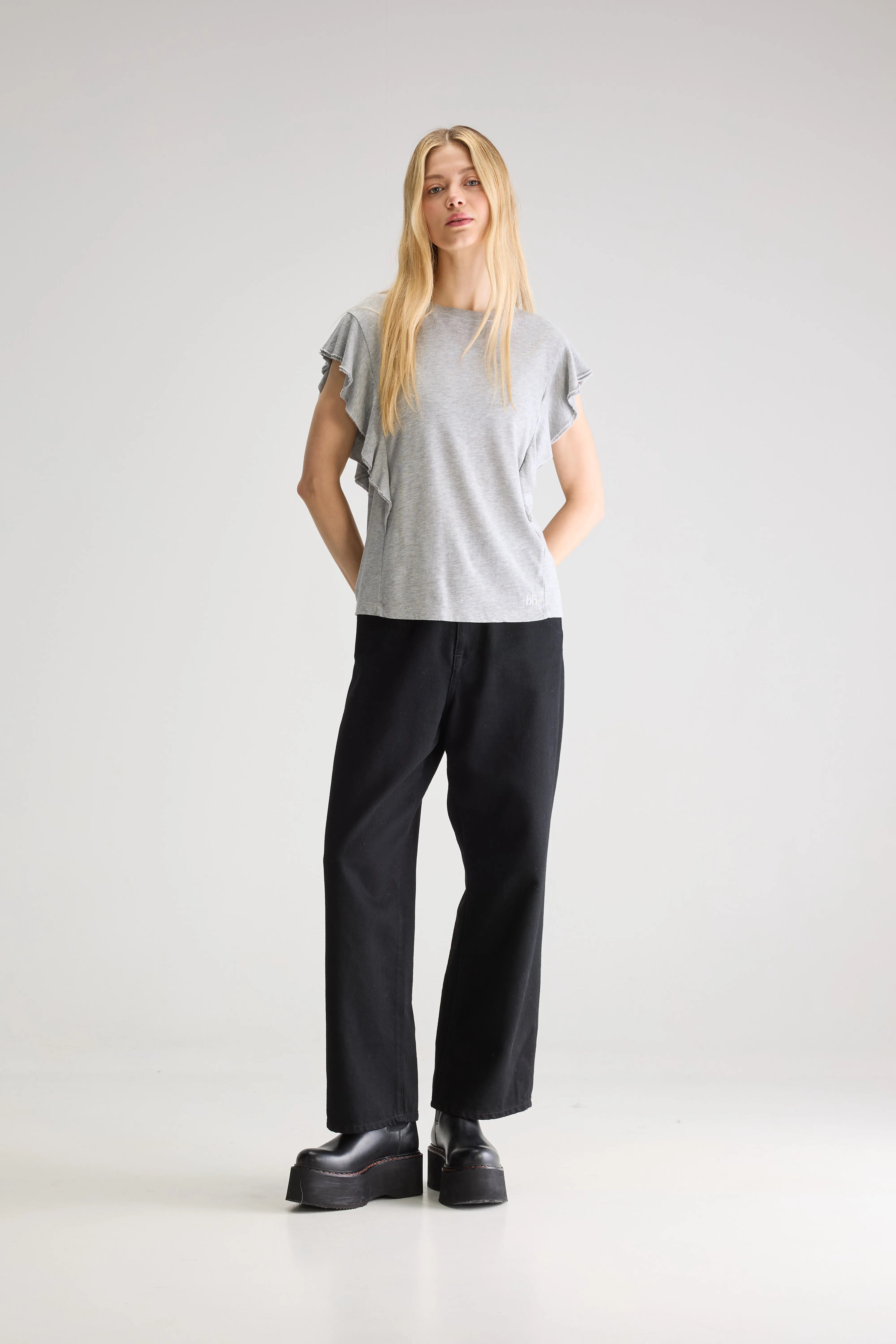 T-shirt Col Rond Frum - H. grey Pour Femme | Bellerose