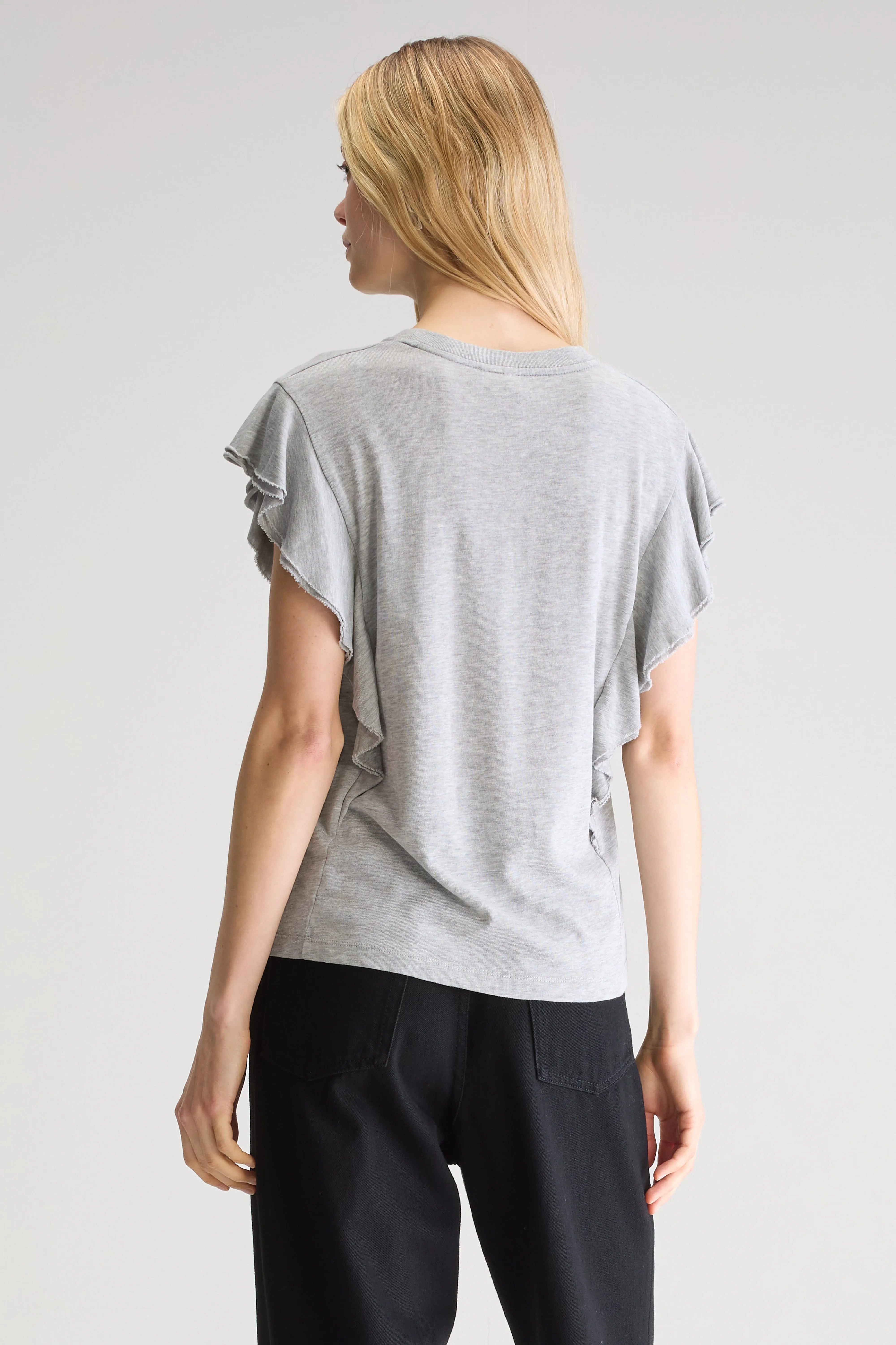 Frum t-shirt met ronde hals (251 / W / H. GREY)