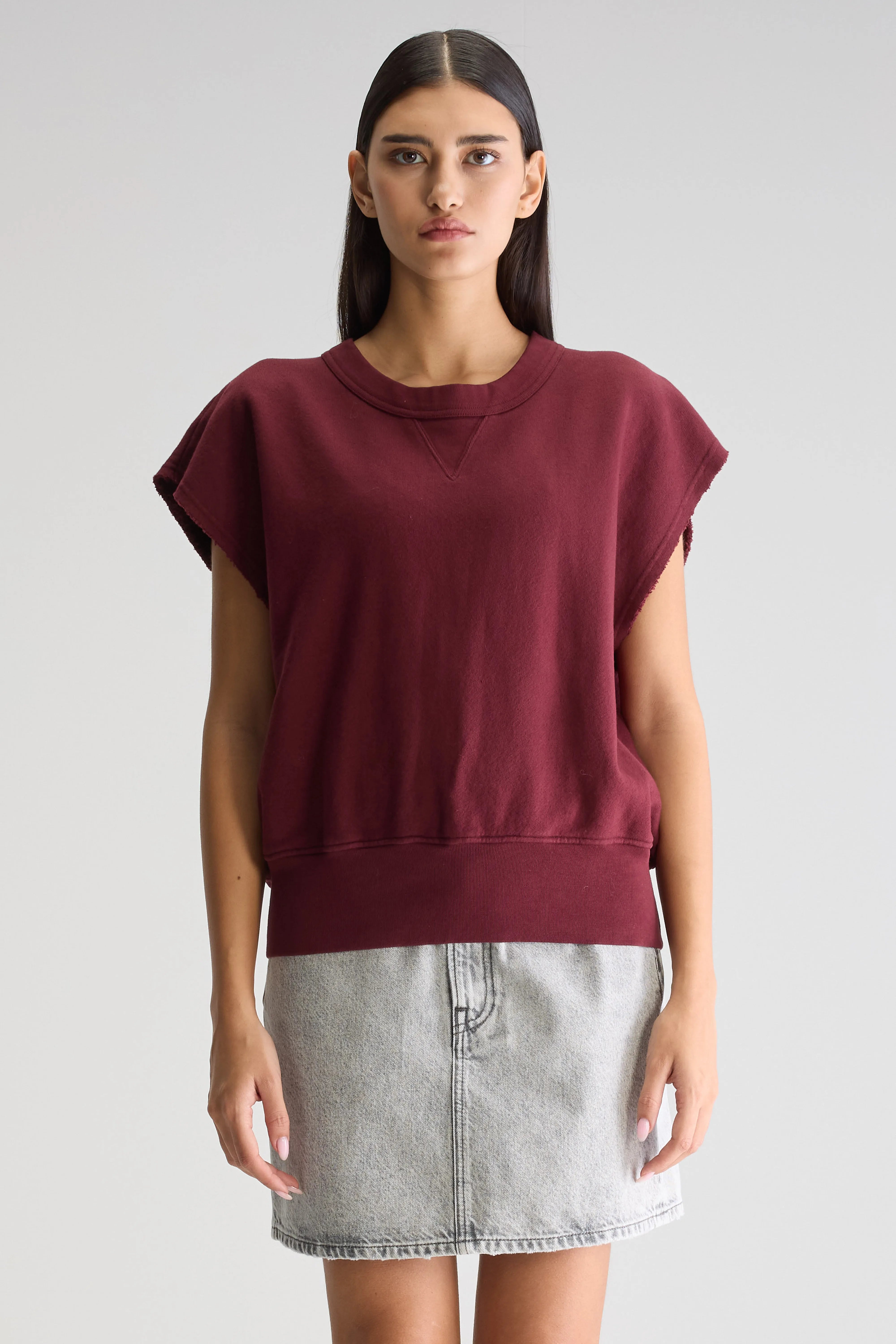 Sweatshirt Sans Manches Vytom - Windsor wine Pour Femme | Bellerose