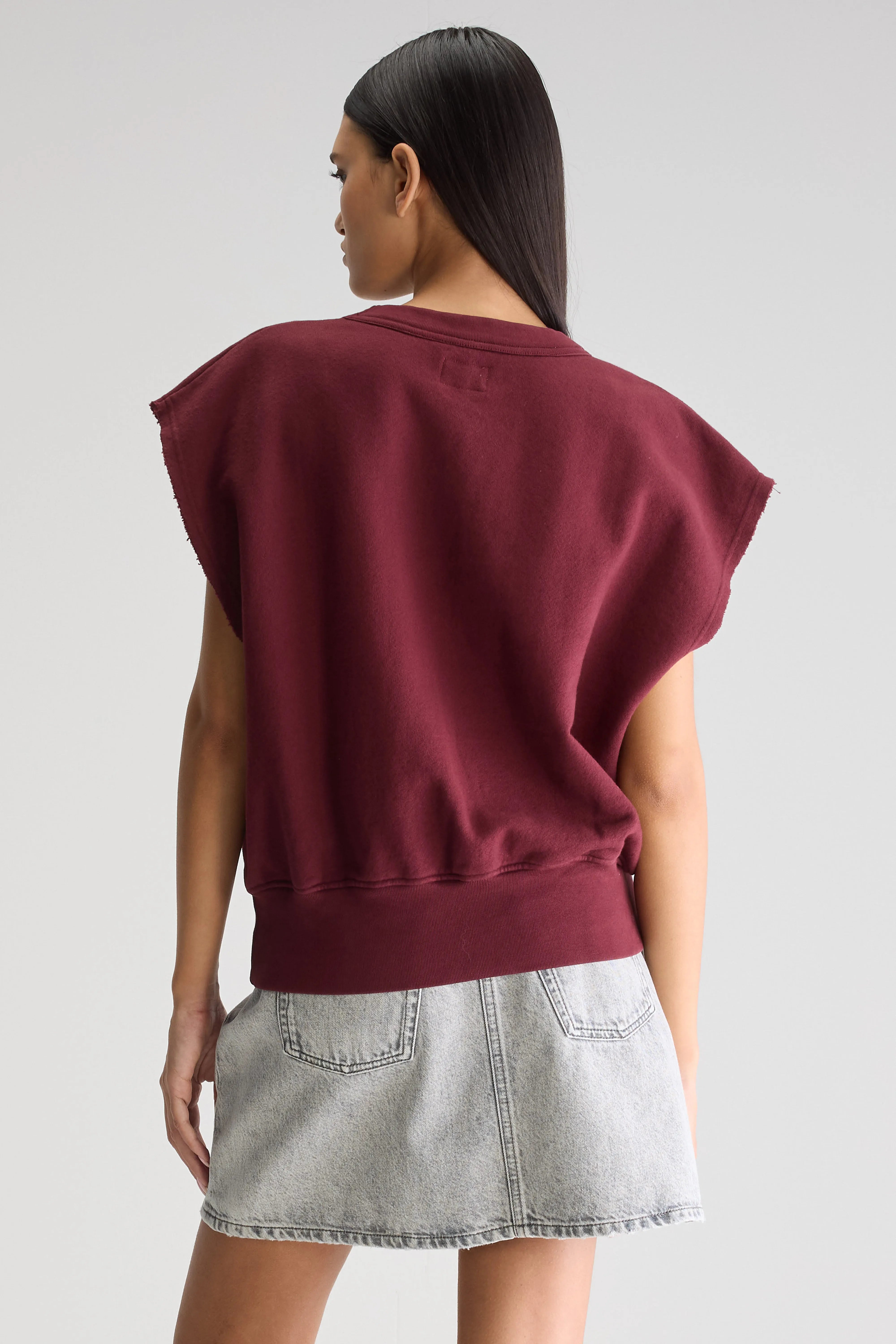 Vytom Sleeveless Sweatshirt - Windsor wine For Women | Bellerose