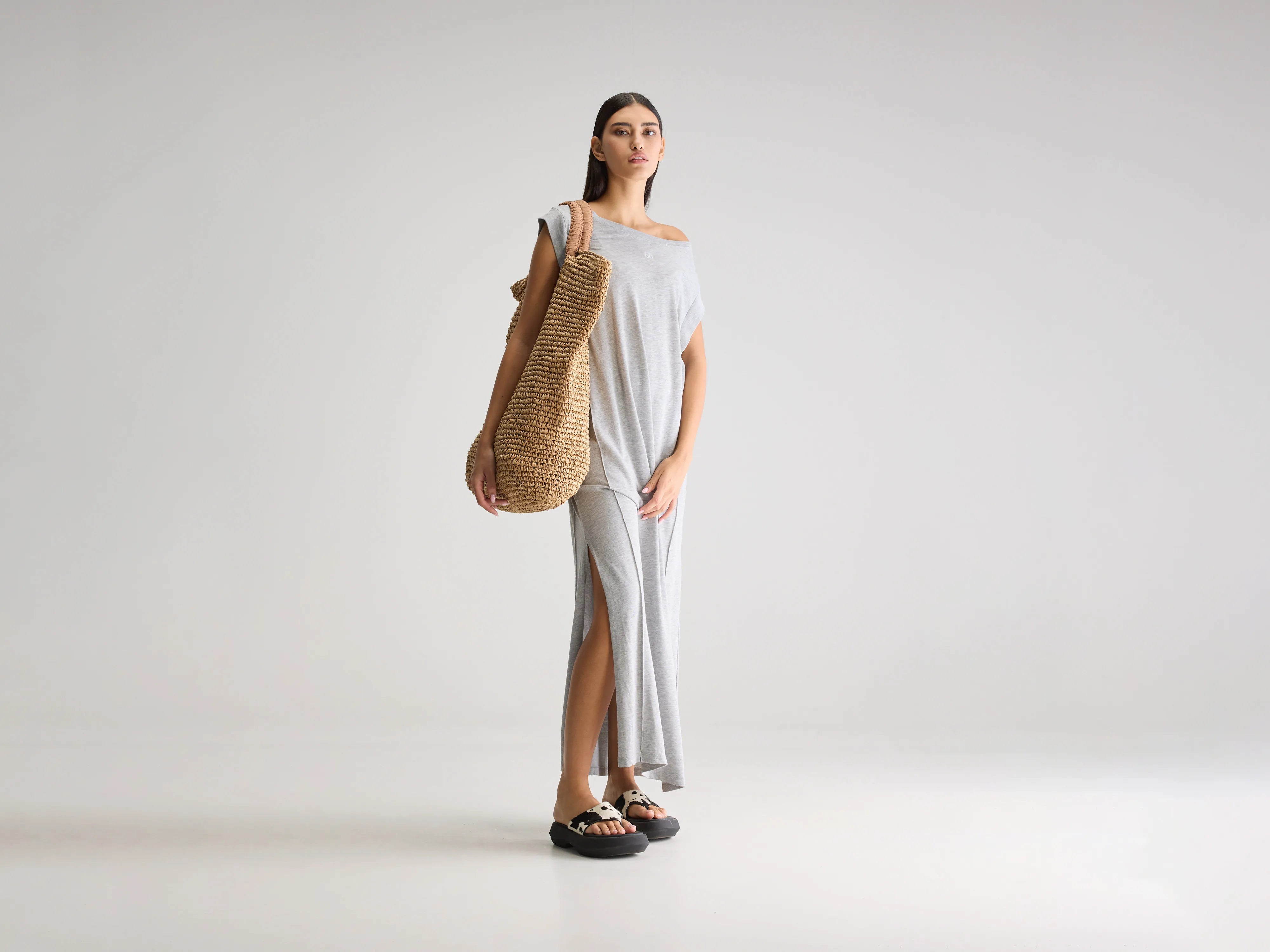 Fling lange jurk (251 / W / H. GREY)