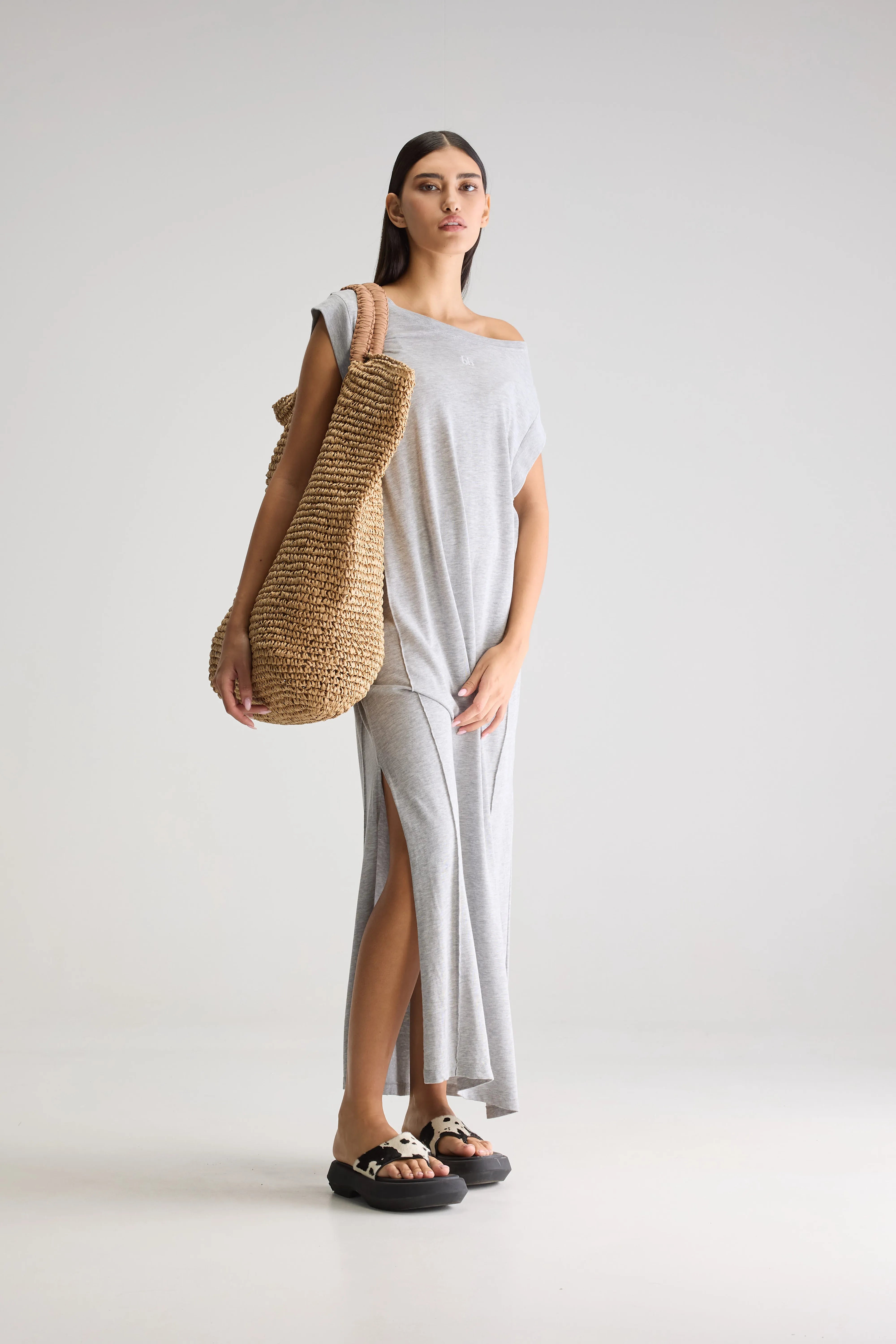 Robe Longue Fling - H. grey Pour Femme | Bellerose