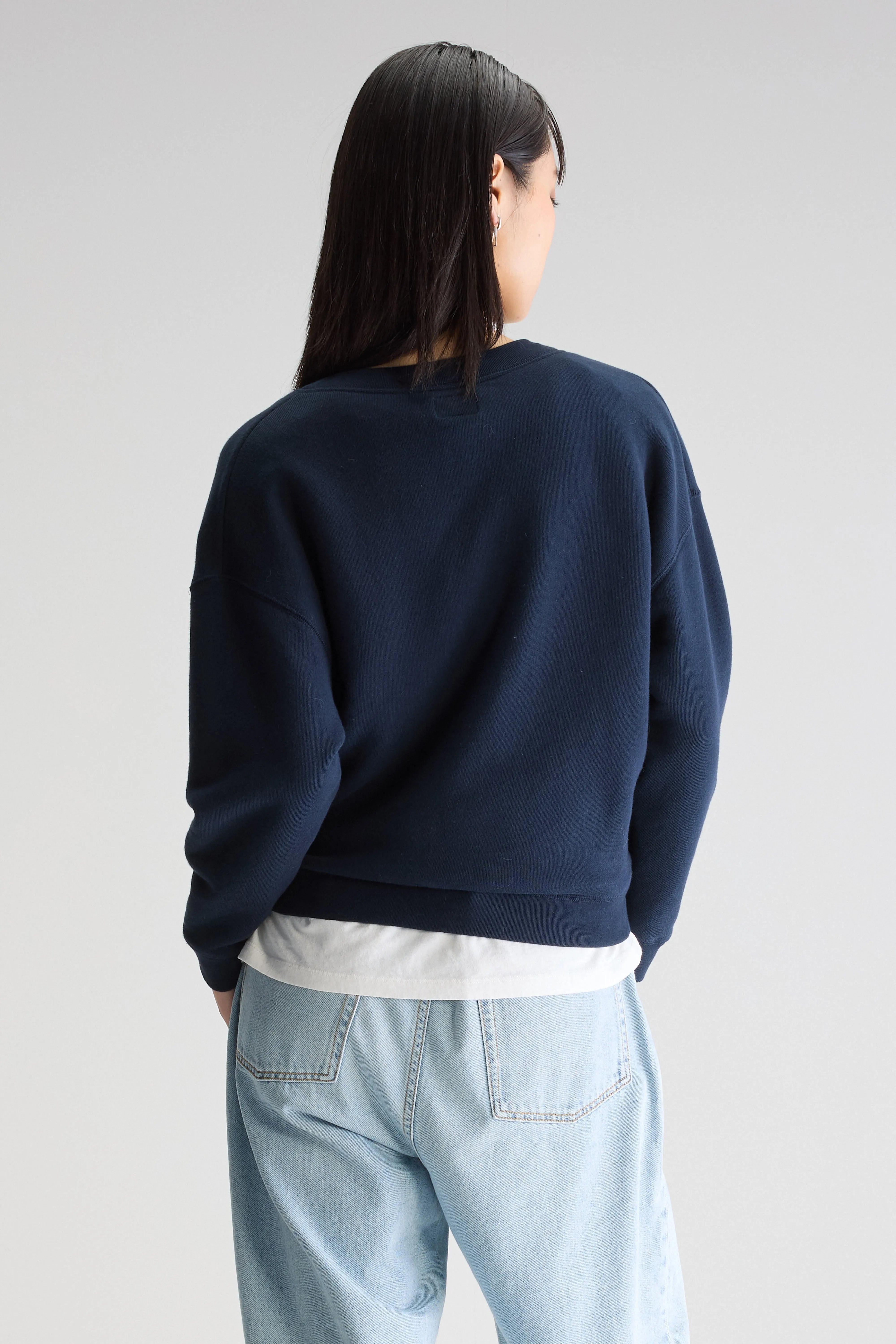 Sweatshirt col V Fellow (252 / W / NAVY)