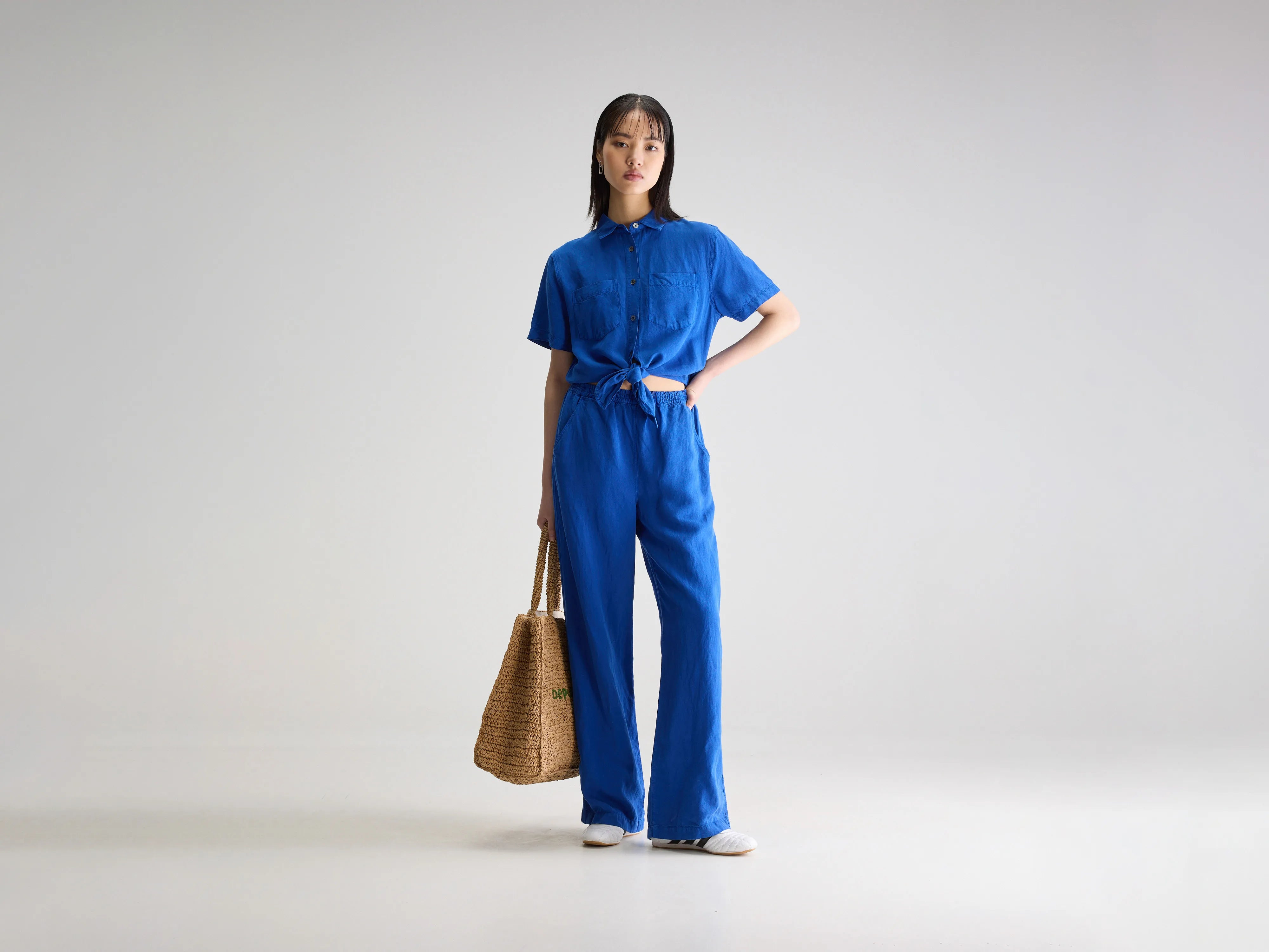 Pedra short-sleeve jumpsuit (251 / W / LAZULI)