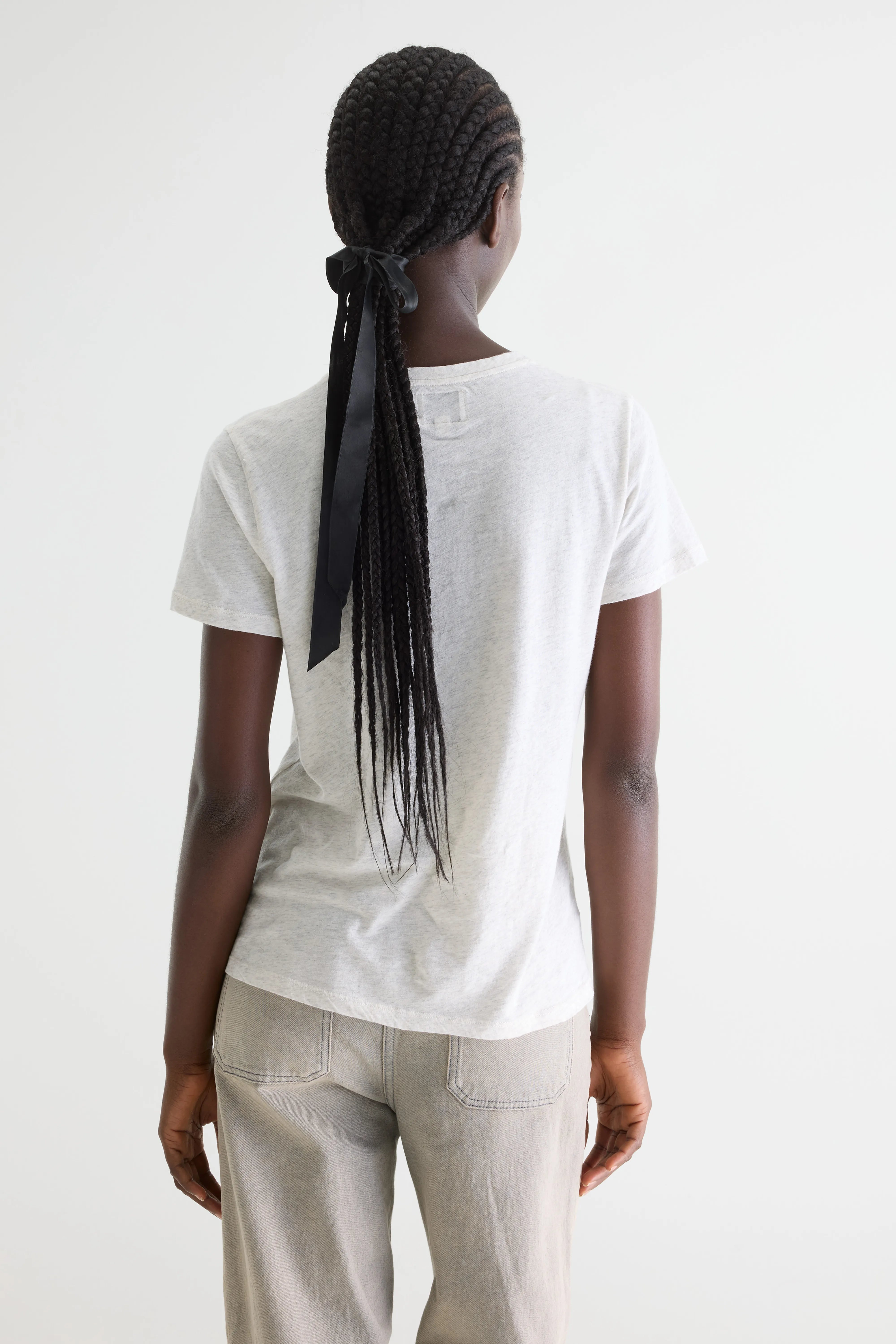 Covi grijs t-shirt met korte mouwen (242 / W / OYSTER)