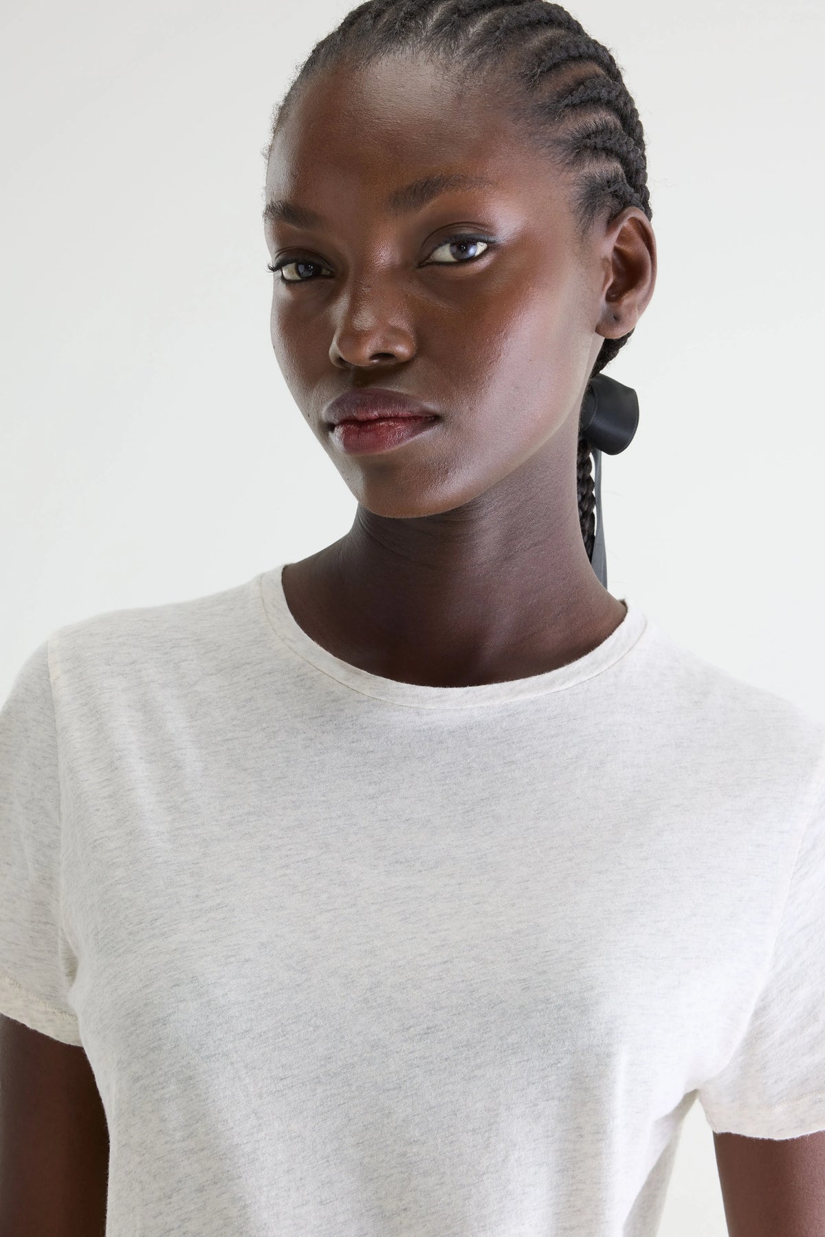 Covi short-sleeve grey t-shirt (242 / W / OYSTER)