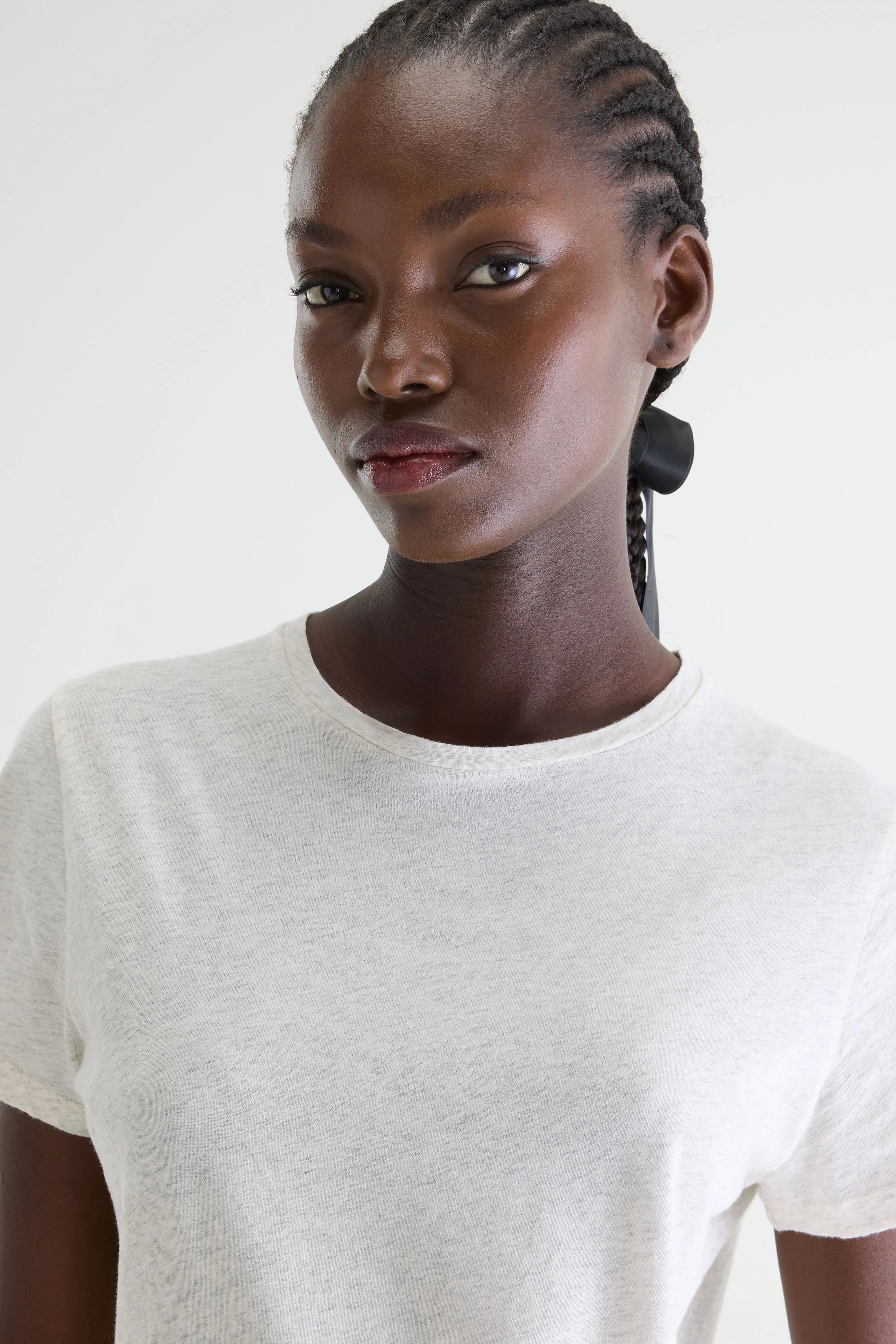 Covi grijs t-shirt met korte mouwen (242 / W / OYSTER)