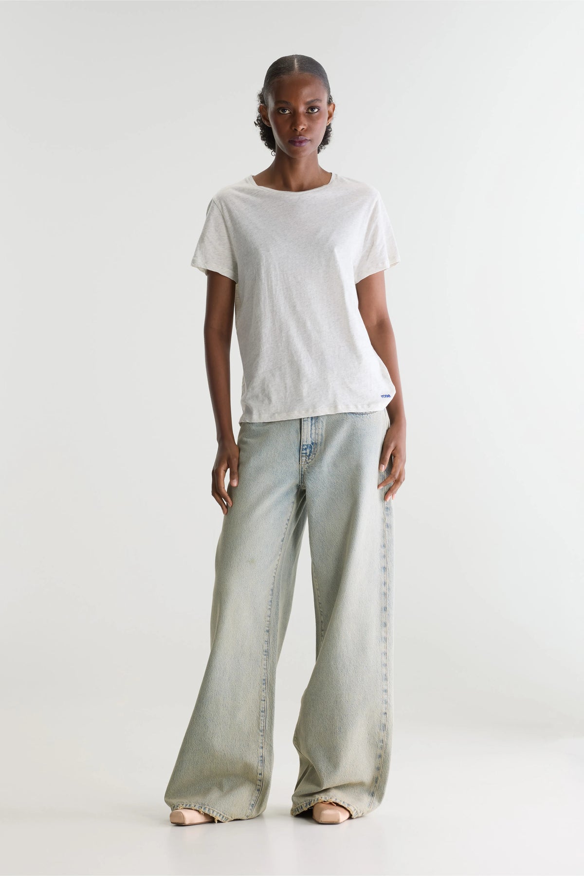 Covi t-shirt met korte mouwen (242 / W / OYSTER)