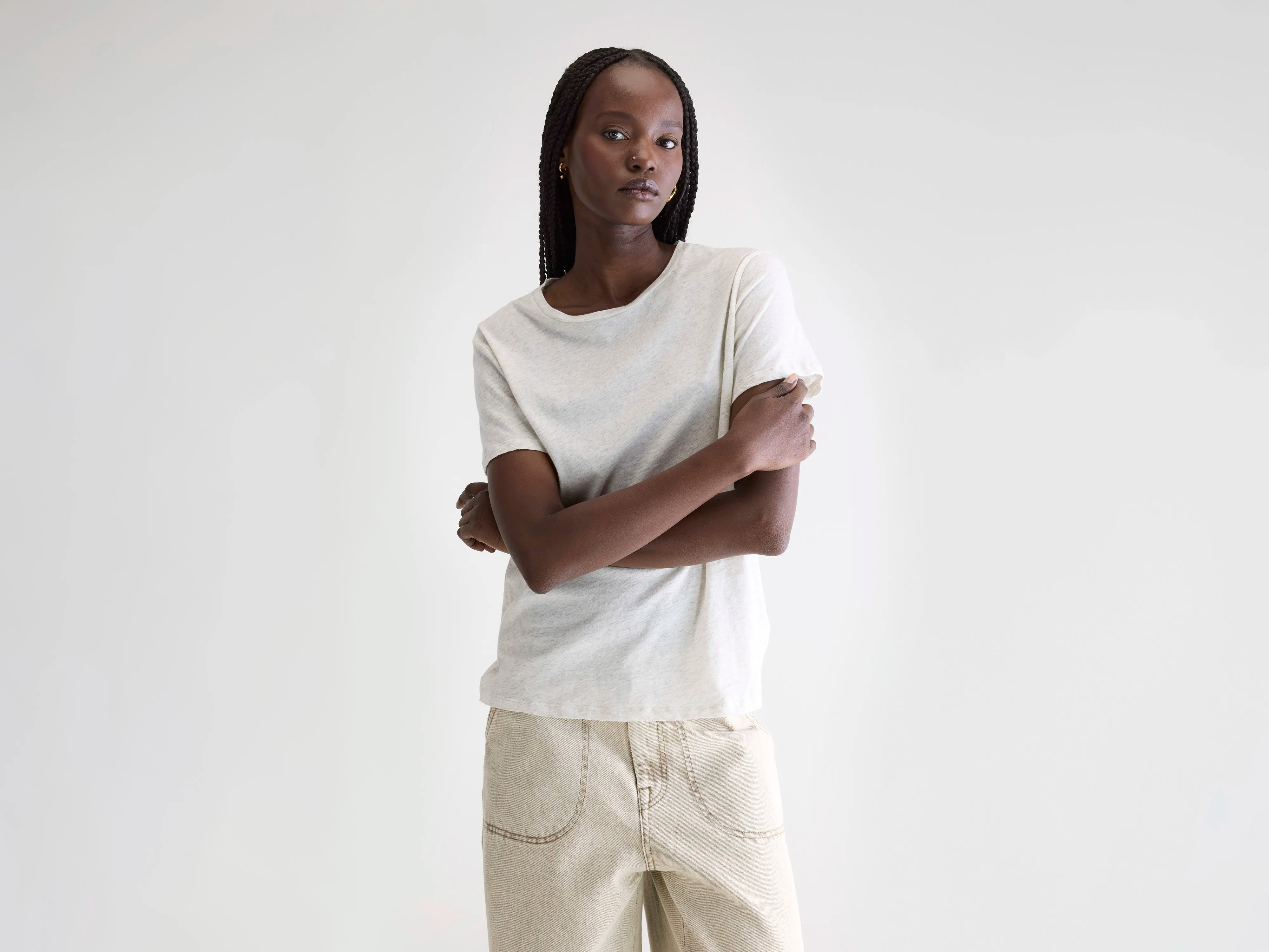Covi short-sleeve t-shirt (252 / W / OYSTER)