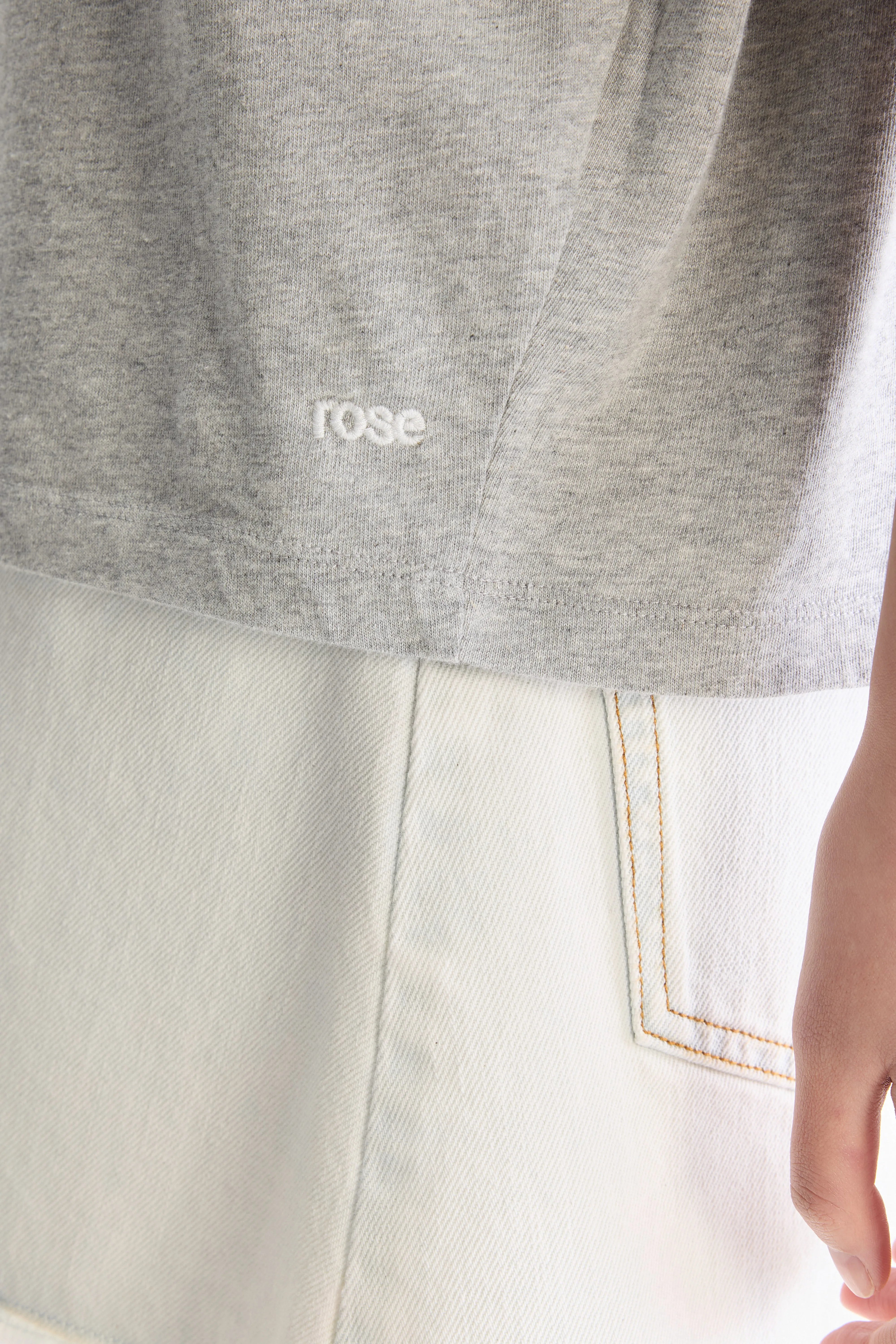 Vice ronde hals t-shirt (252 / W / H. GREY)