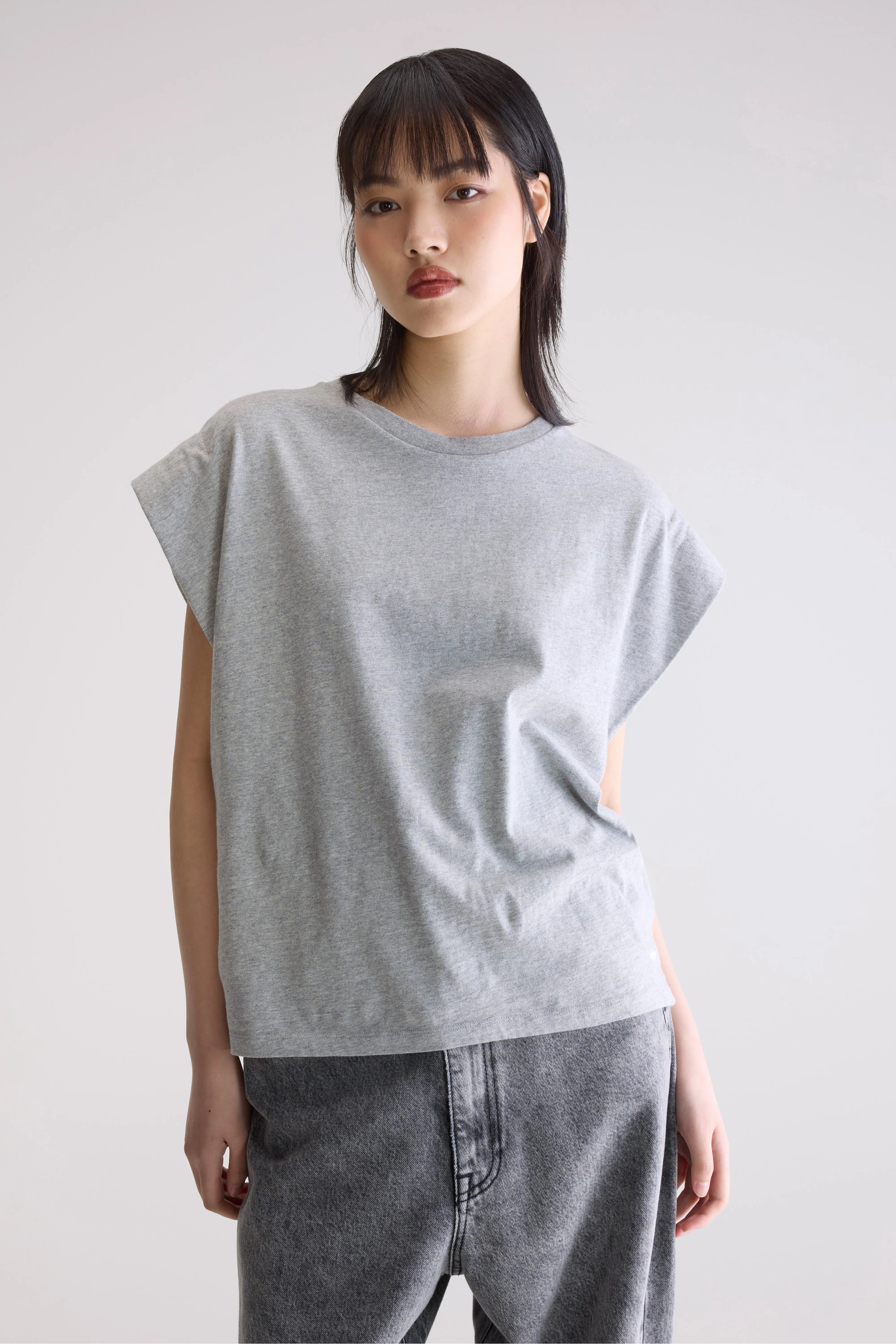 Vice Crew-neck T-shirt - H. grey For Women | Bellerose