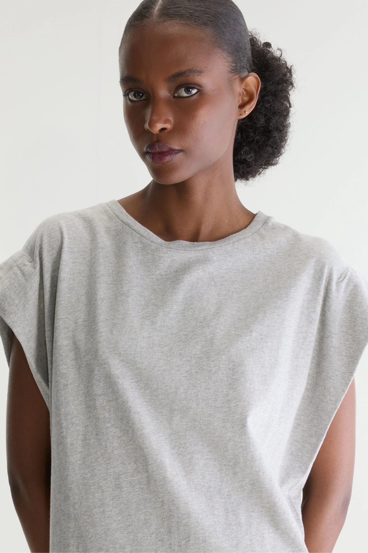 T-shirt Col Rond Vice - H. grey Pour Femme | Bellerose