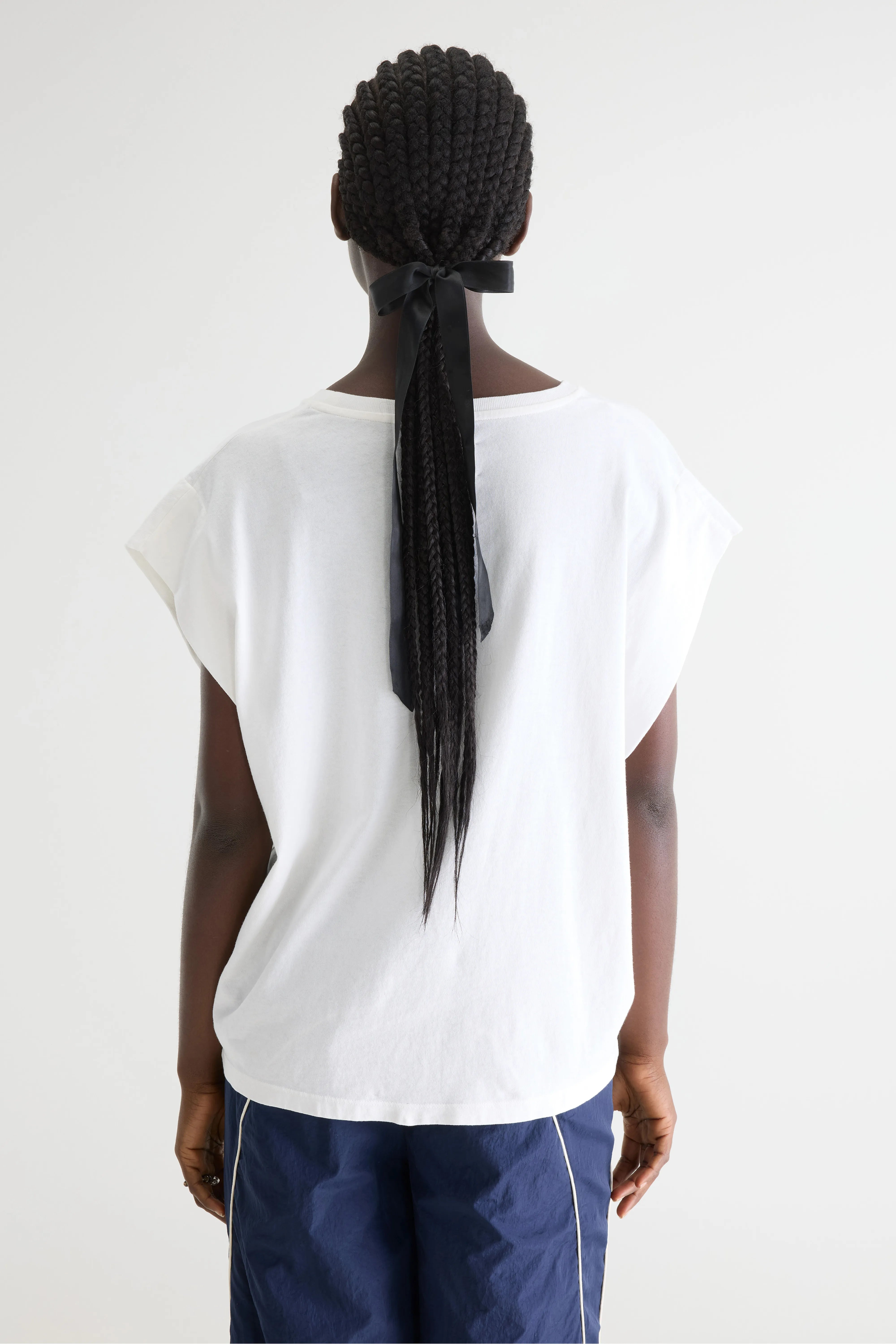T-shirt blanc col rond Vice (252 / W / CASPER)