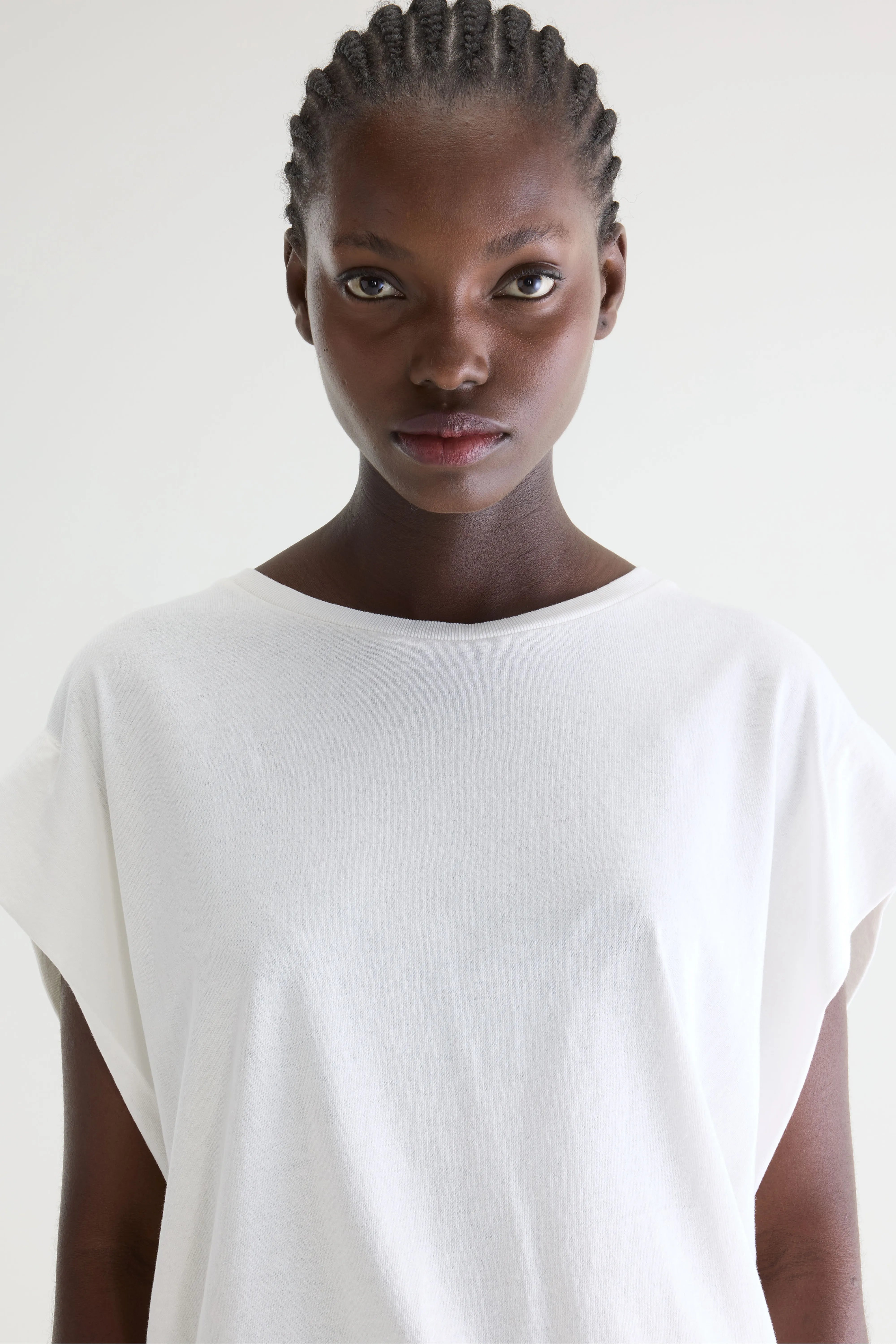 T-shirt blanc col rond Vice (252 / W / CASPER)