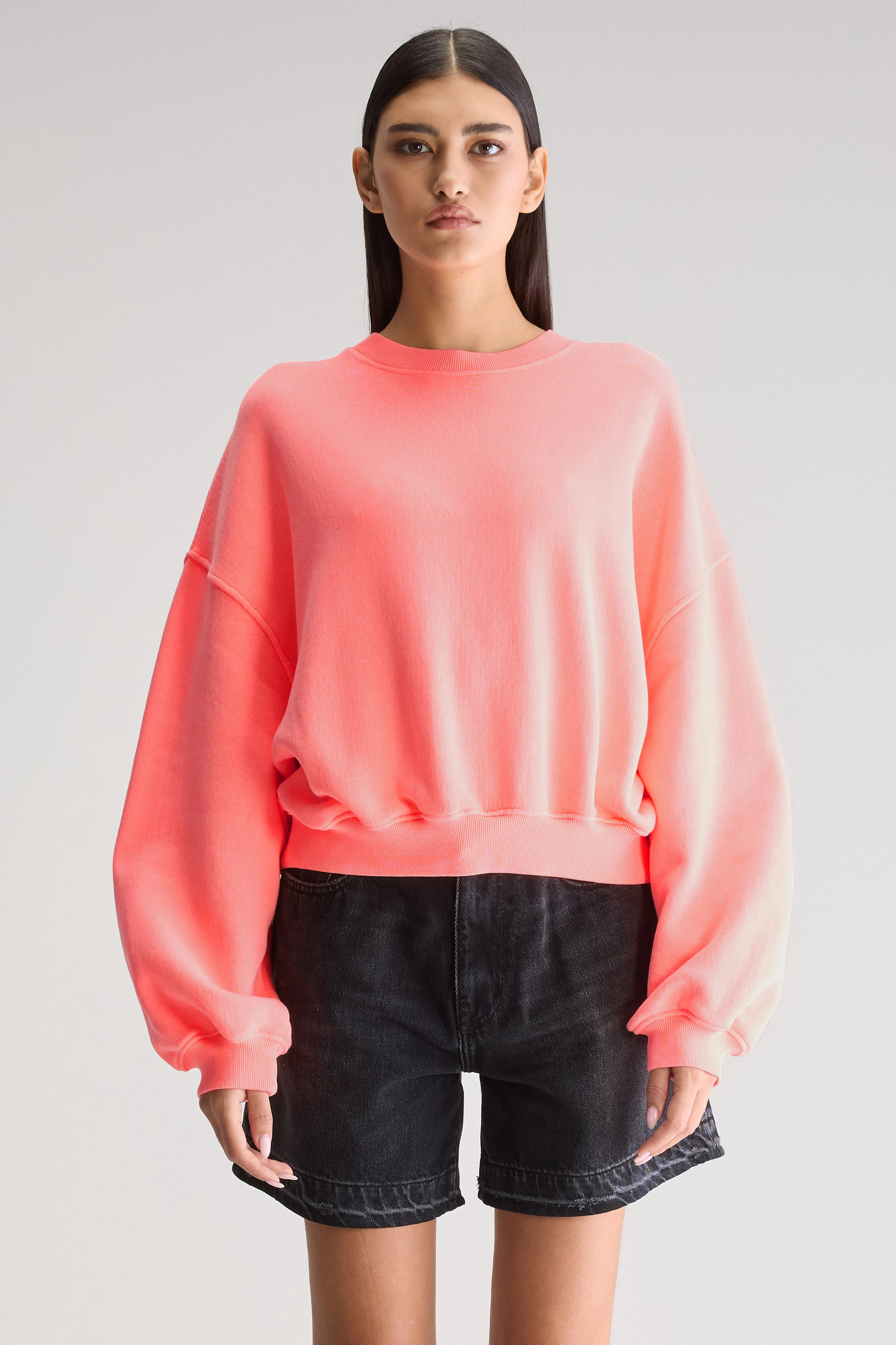 Fancy Cropped Sweatshirt - Exotic wash For Women | Bellerose