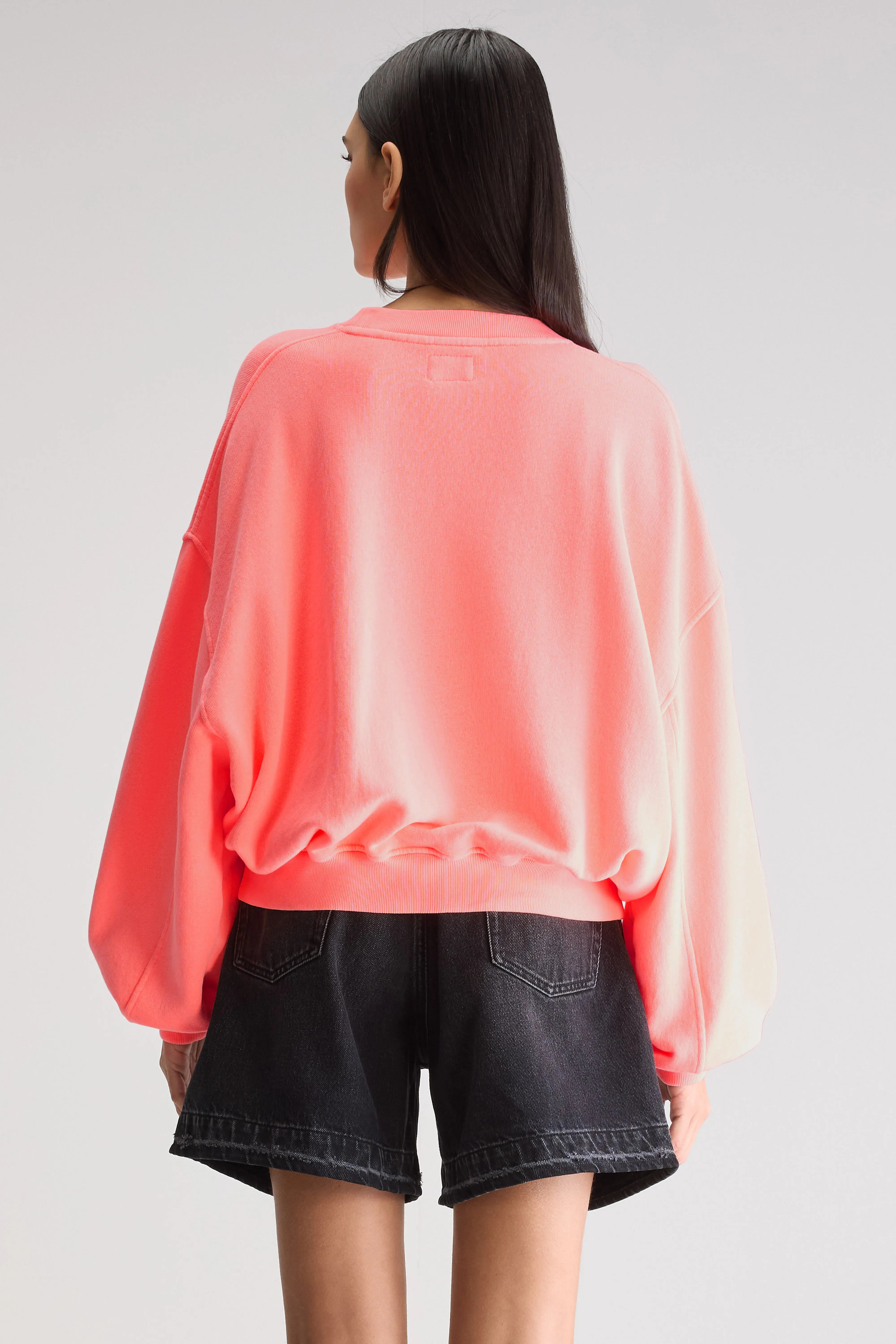 Fancy Cropped Sweatshirt - Exotic wash For Women | Bellerose