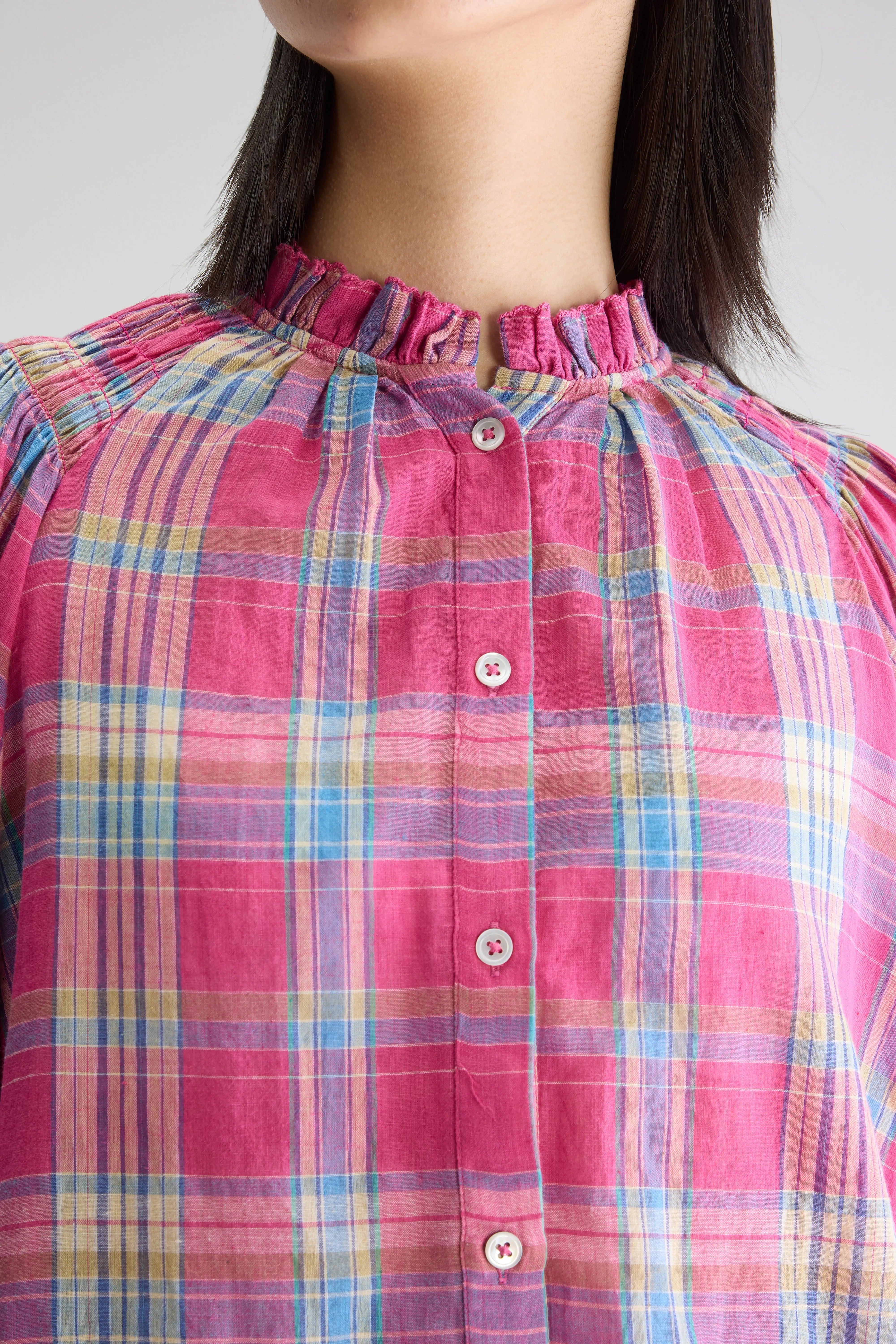 Cassis klassieke blouse (251 / W / CHECK A)