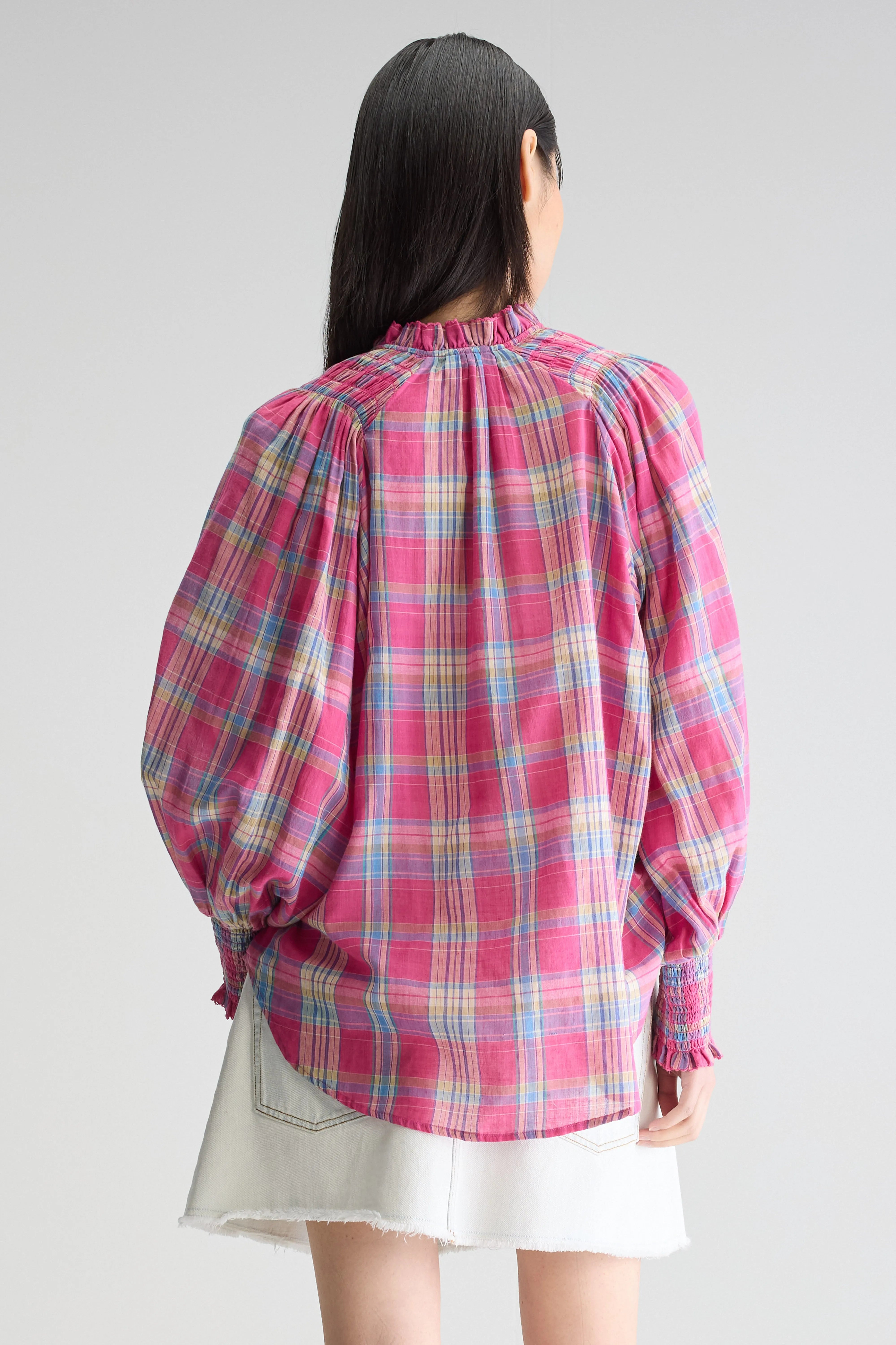 Cassis klassieke blouse (251 / W / CHECK A)