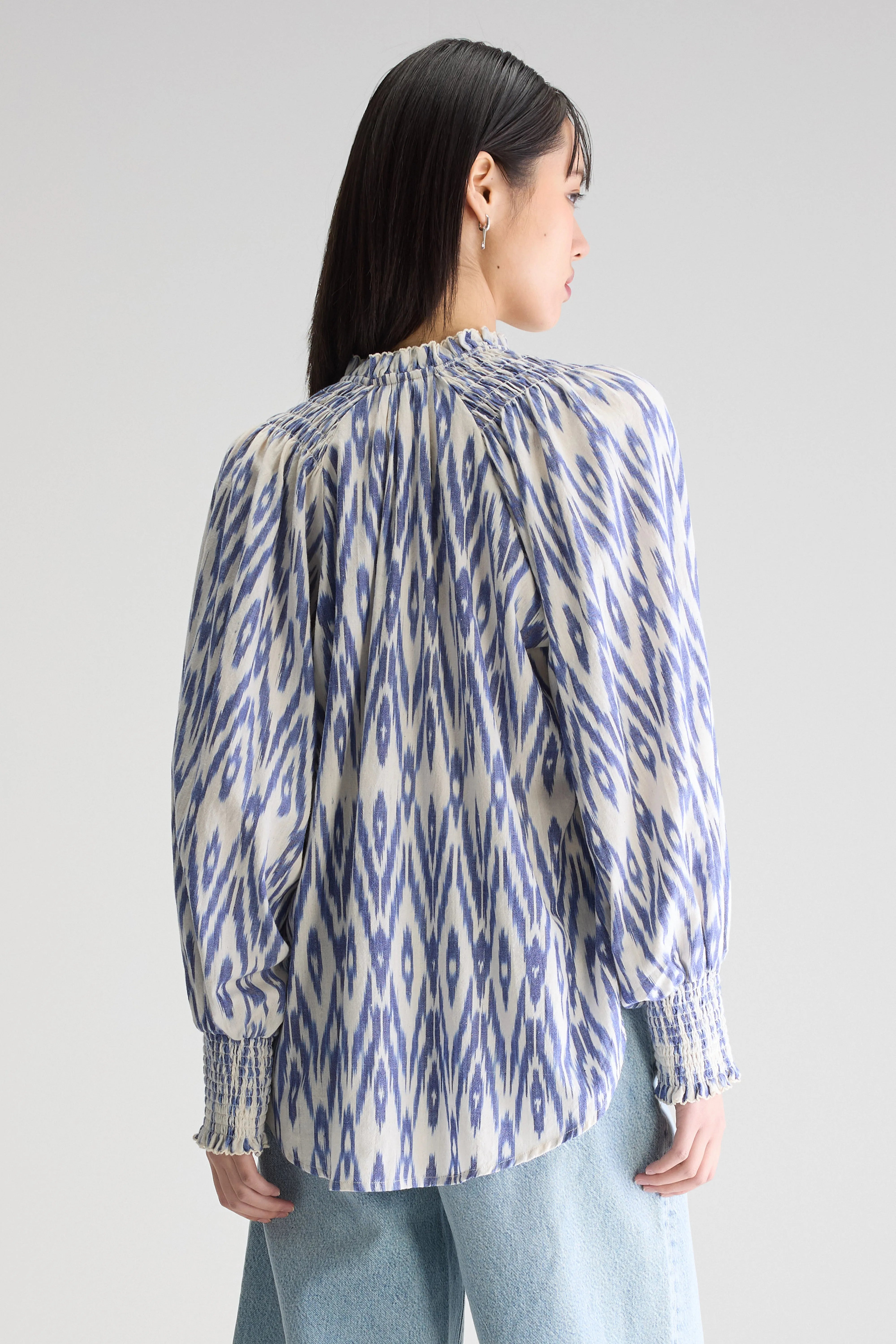 Cassis Regular Blouse - Iris bloom / Shell For Women | Bellerose