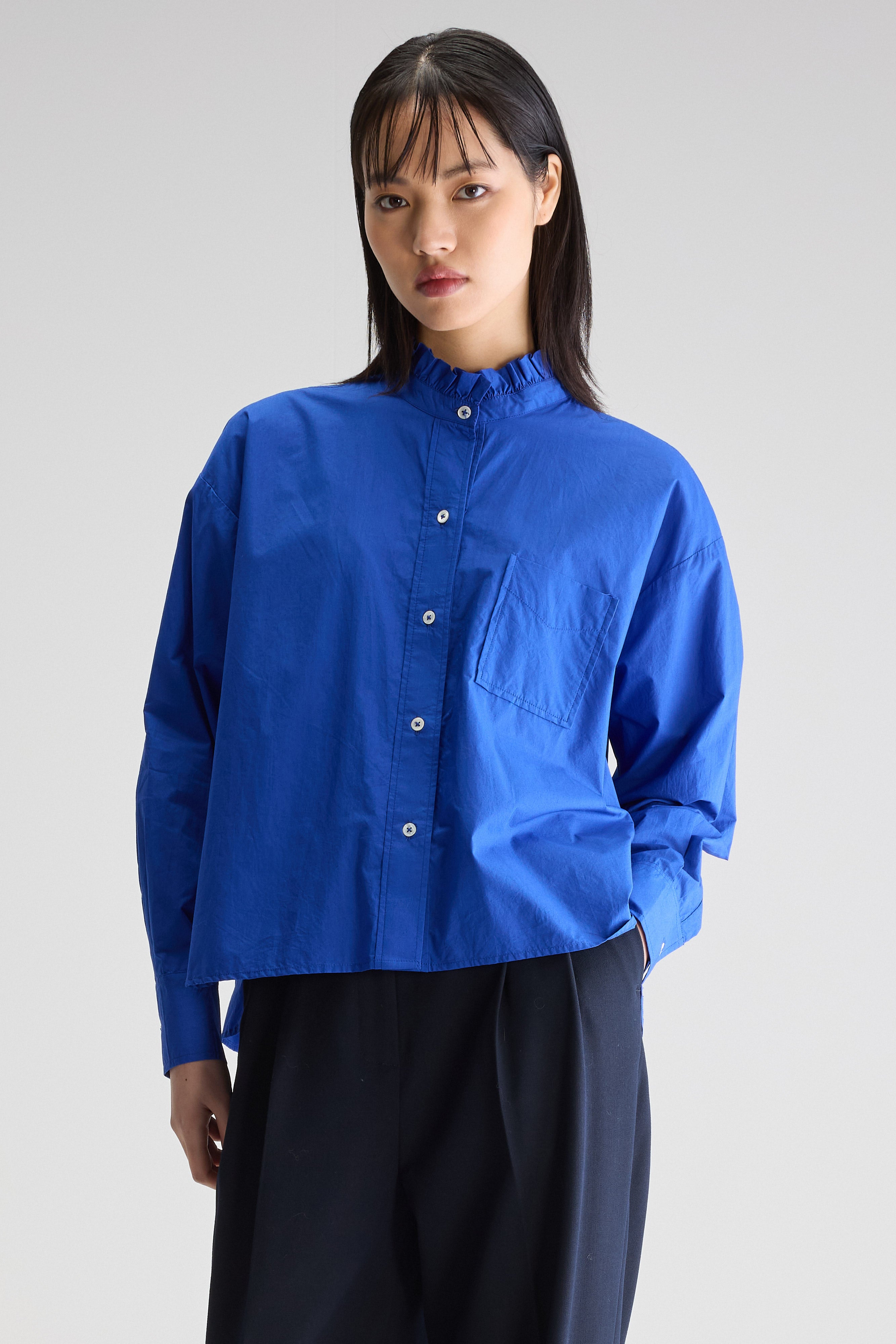 Clyde Klassieke Blouse - Lazuli Voor Dames | Bellerose