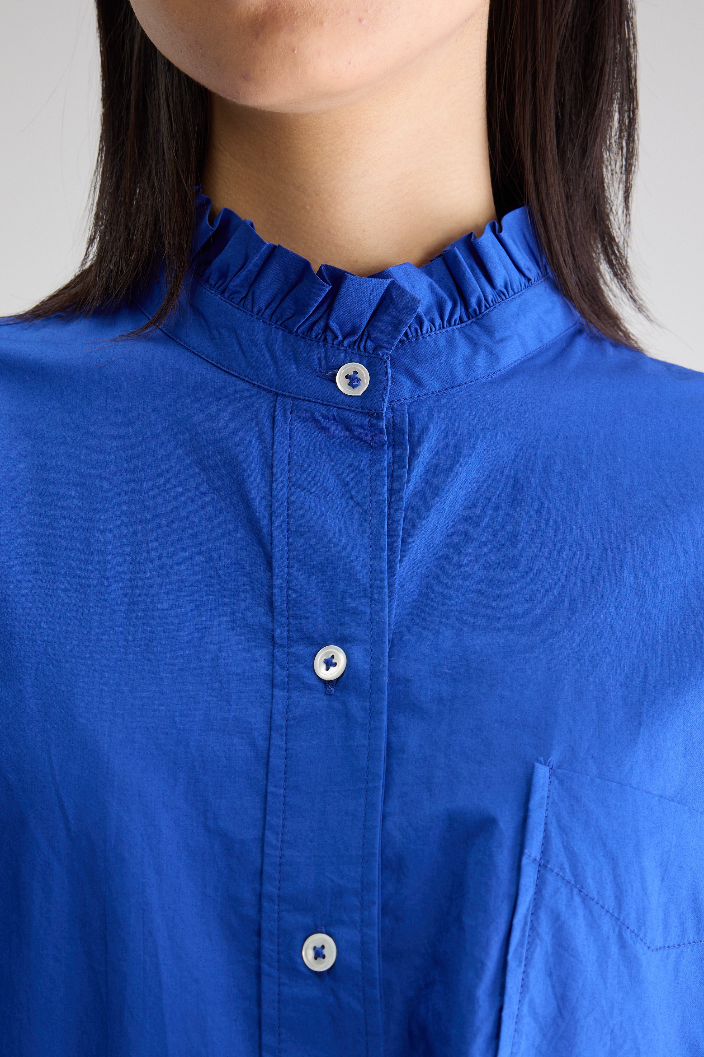 Clyde Klassieke Blouse - Lazuli Voor Dames | Bellerose