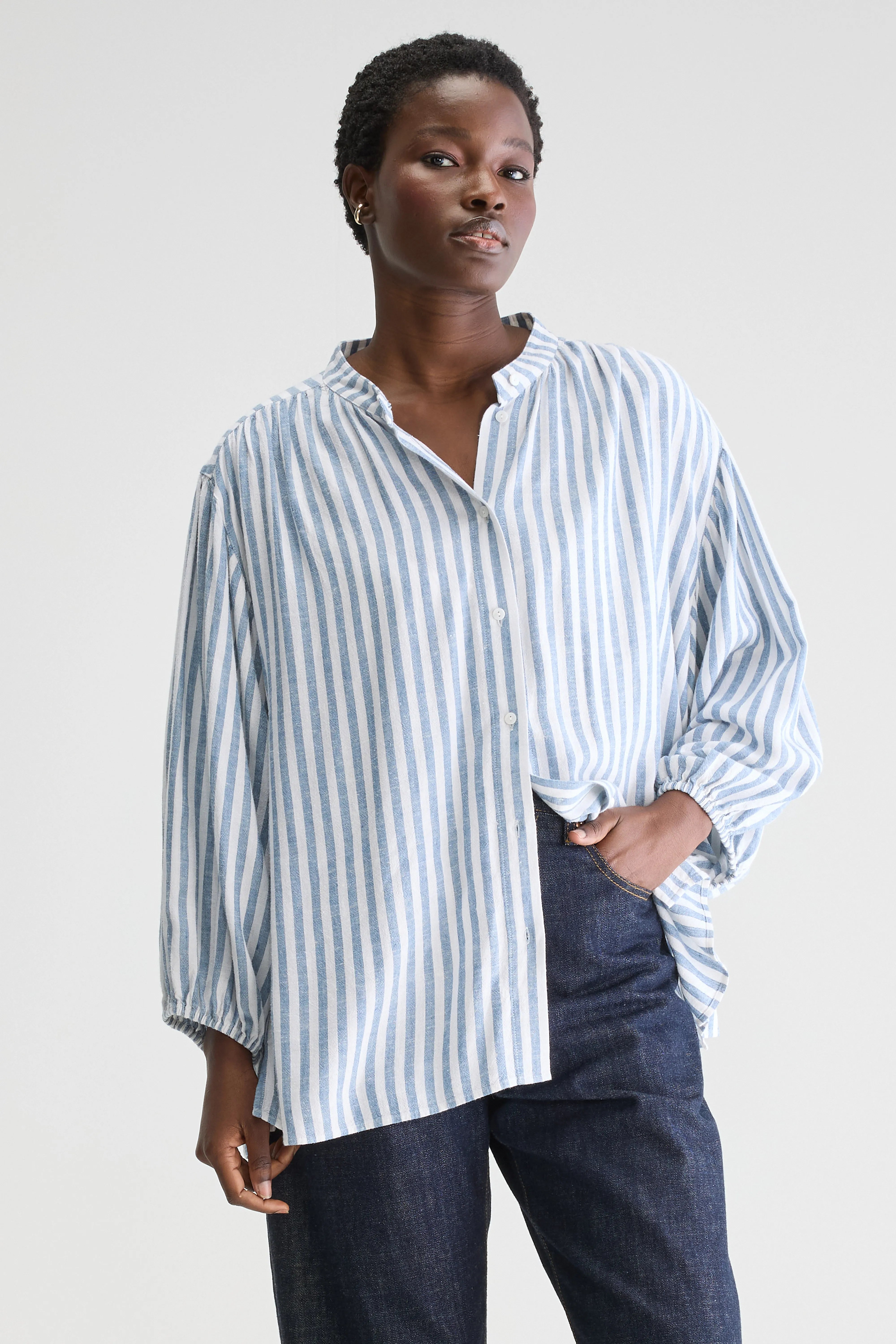 Blouse classique Kylie (251 / W / STRIPE A)