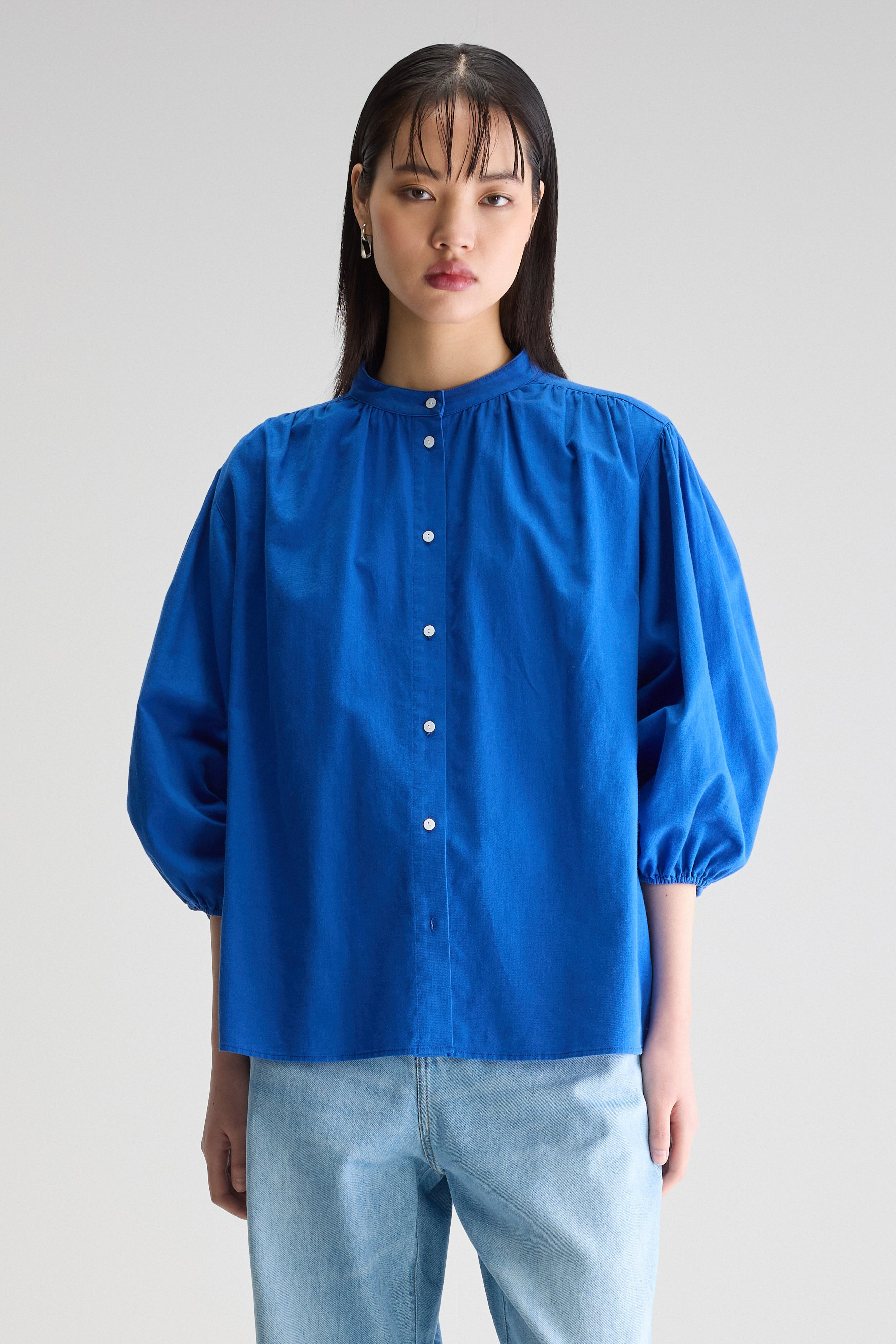 Kylie Regular Blouse - Lazuli For Women | Bellerose