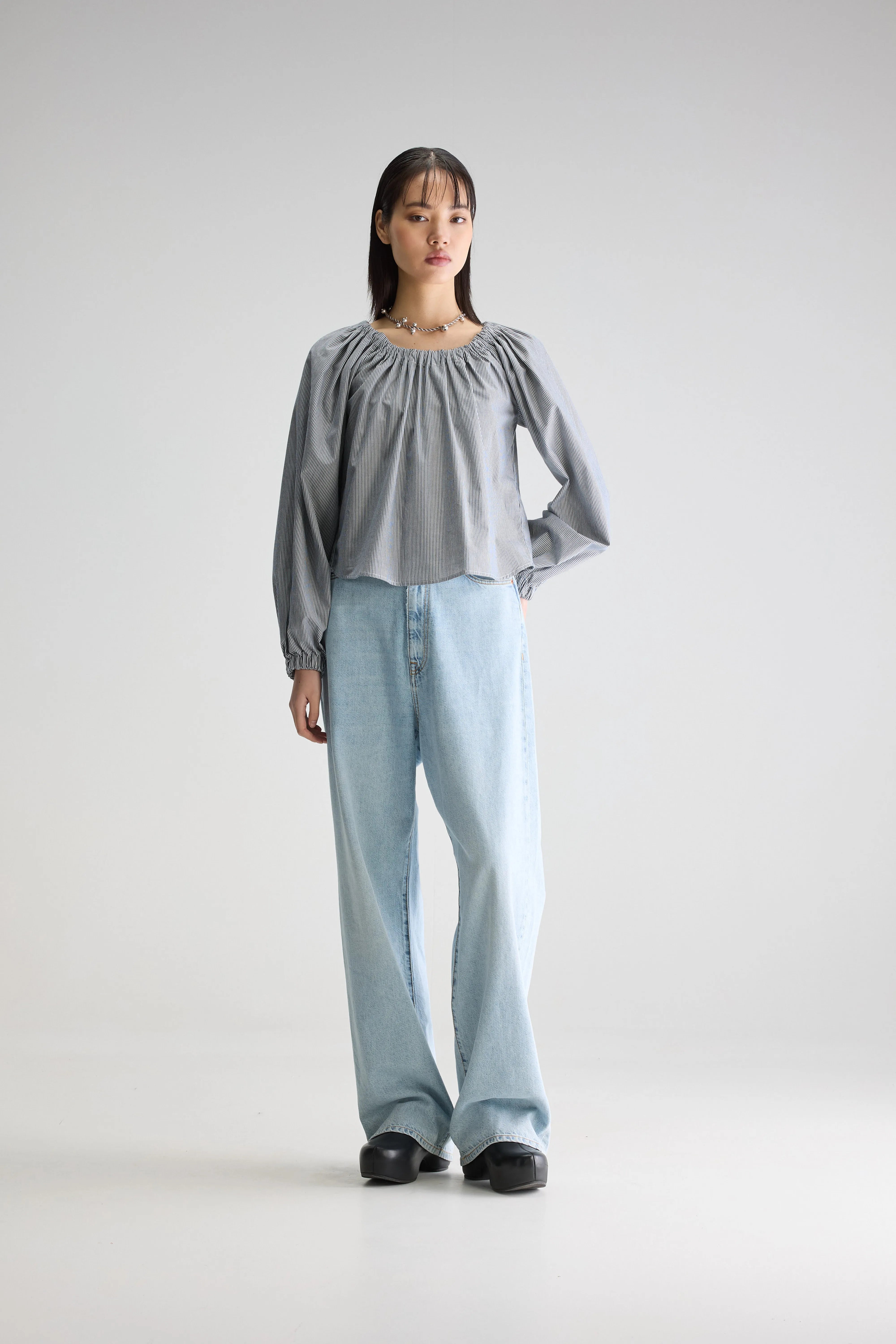 Taissa Romantic Blouse - Indigo For Women | Bellerose