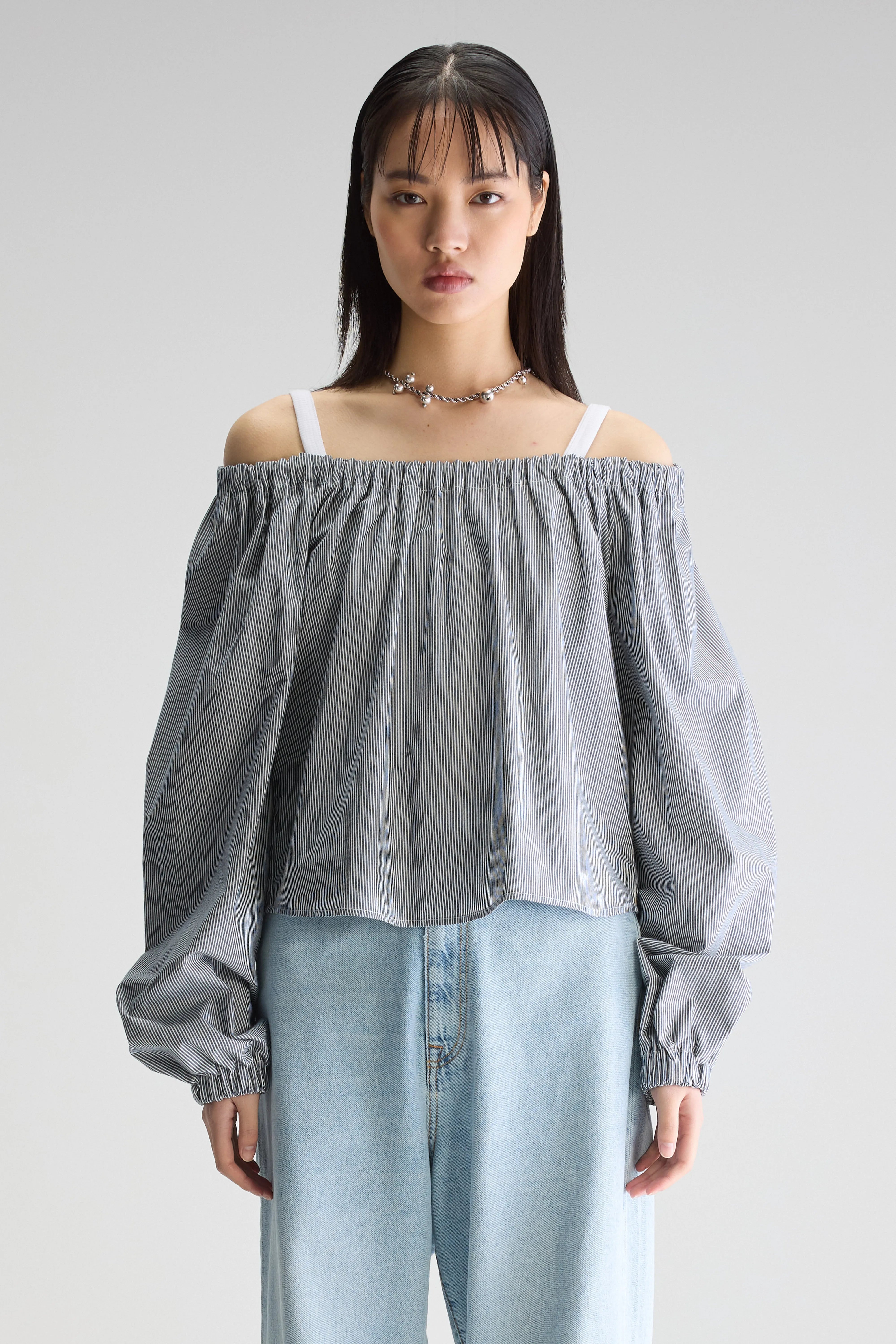 Taissa Romantic Blouse - Indigo For Women | Bellerose