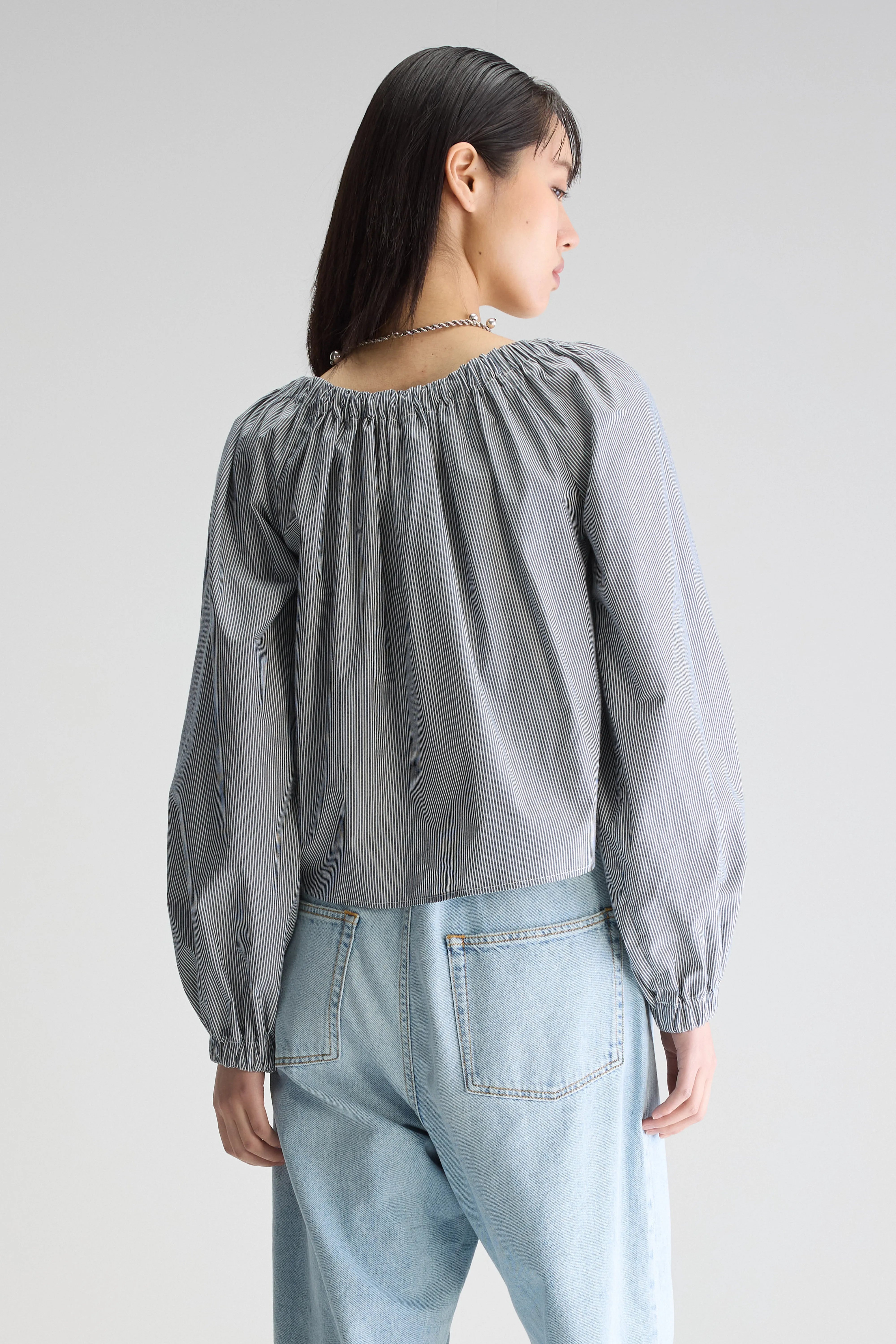 Taissa Romantic Blouse - Indigo For Women | Bellerose