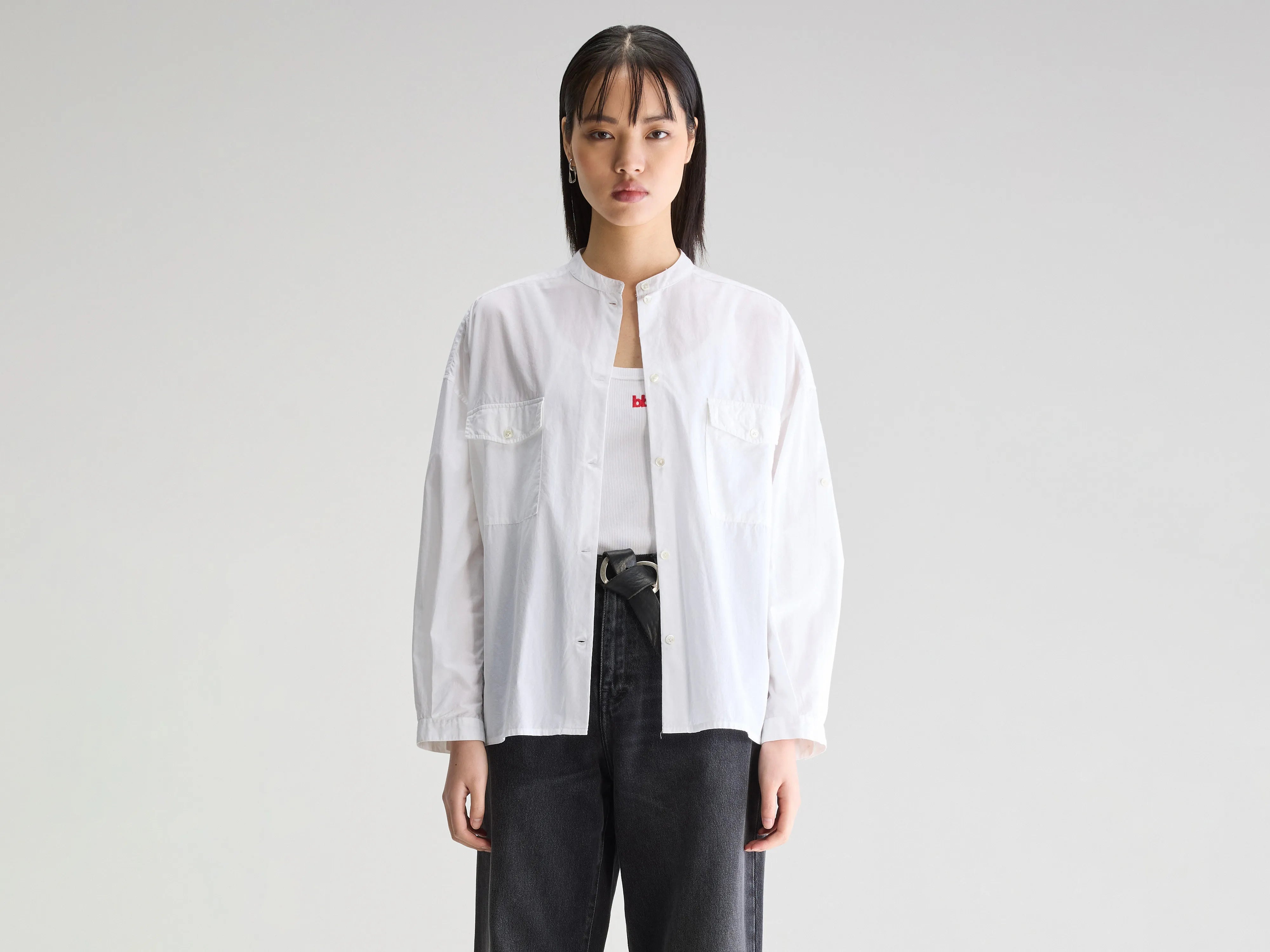 Ketty poplin shirt (251 / W / WHITE)