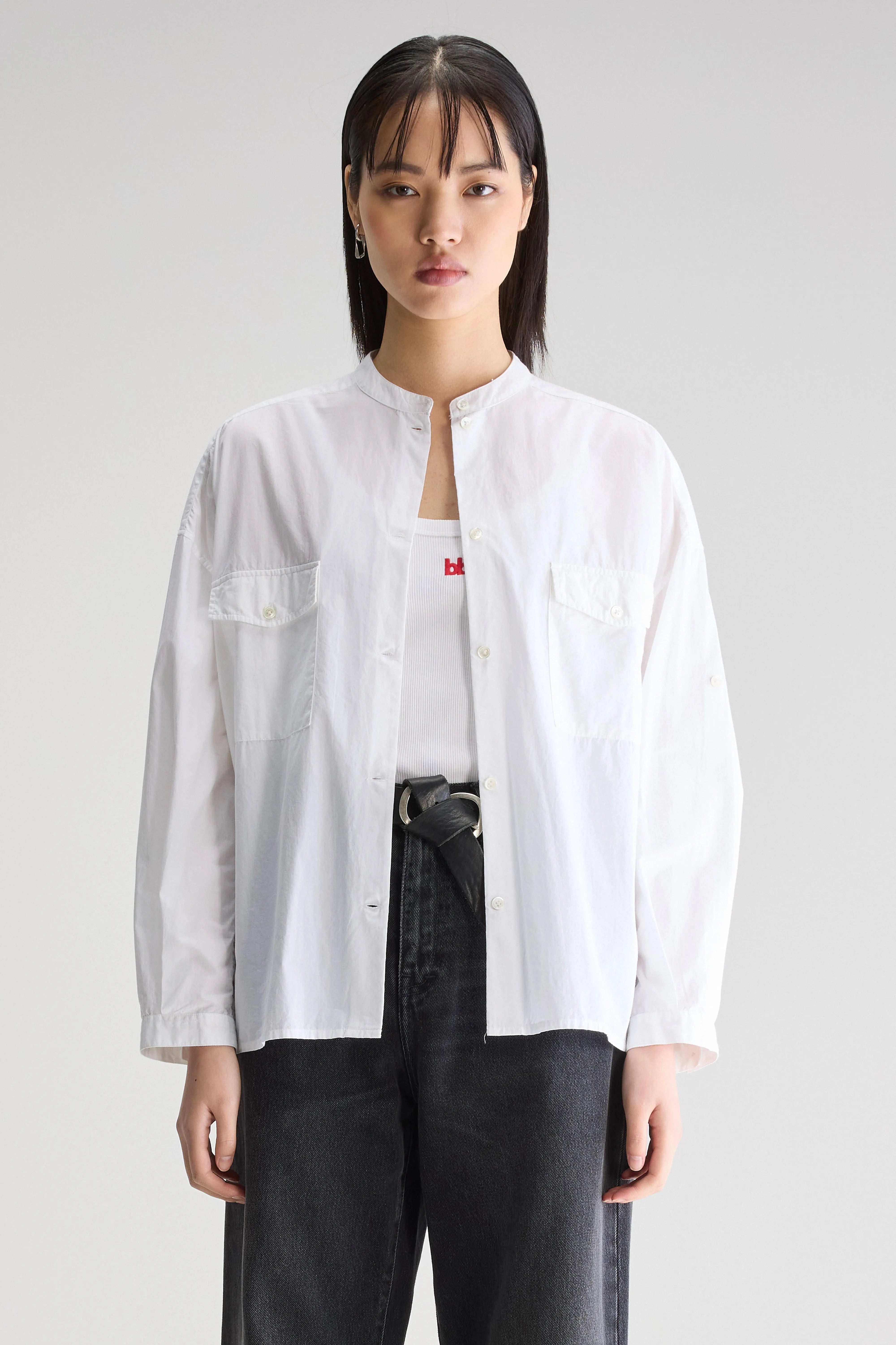 Ketty Poplin Shirt - White For Women | Bellerose