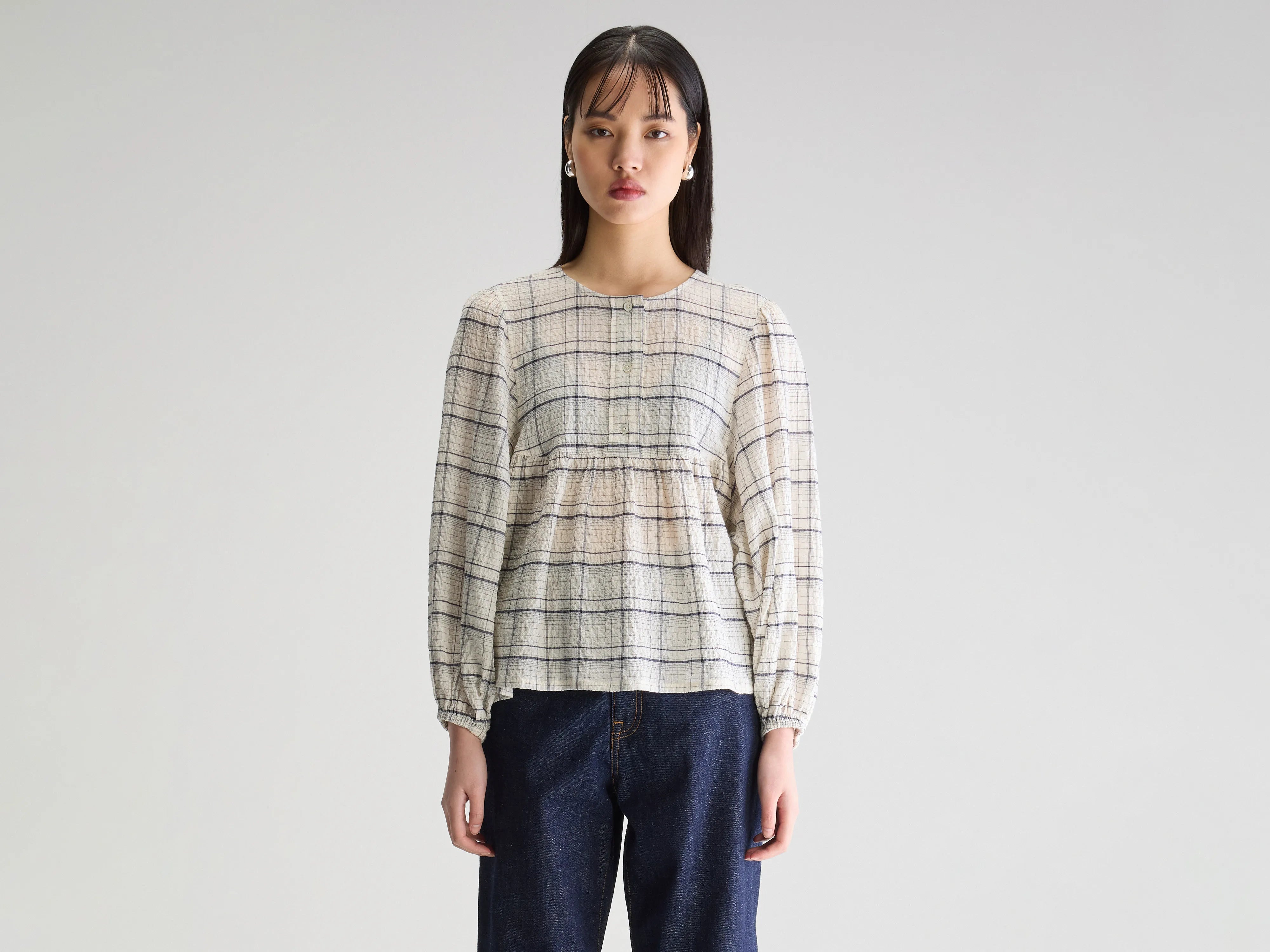 Joao regular blouse (251 / W / CHECK A)