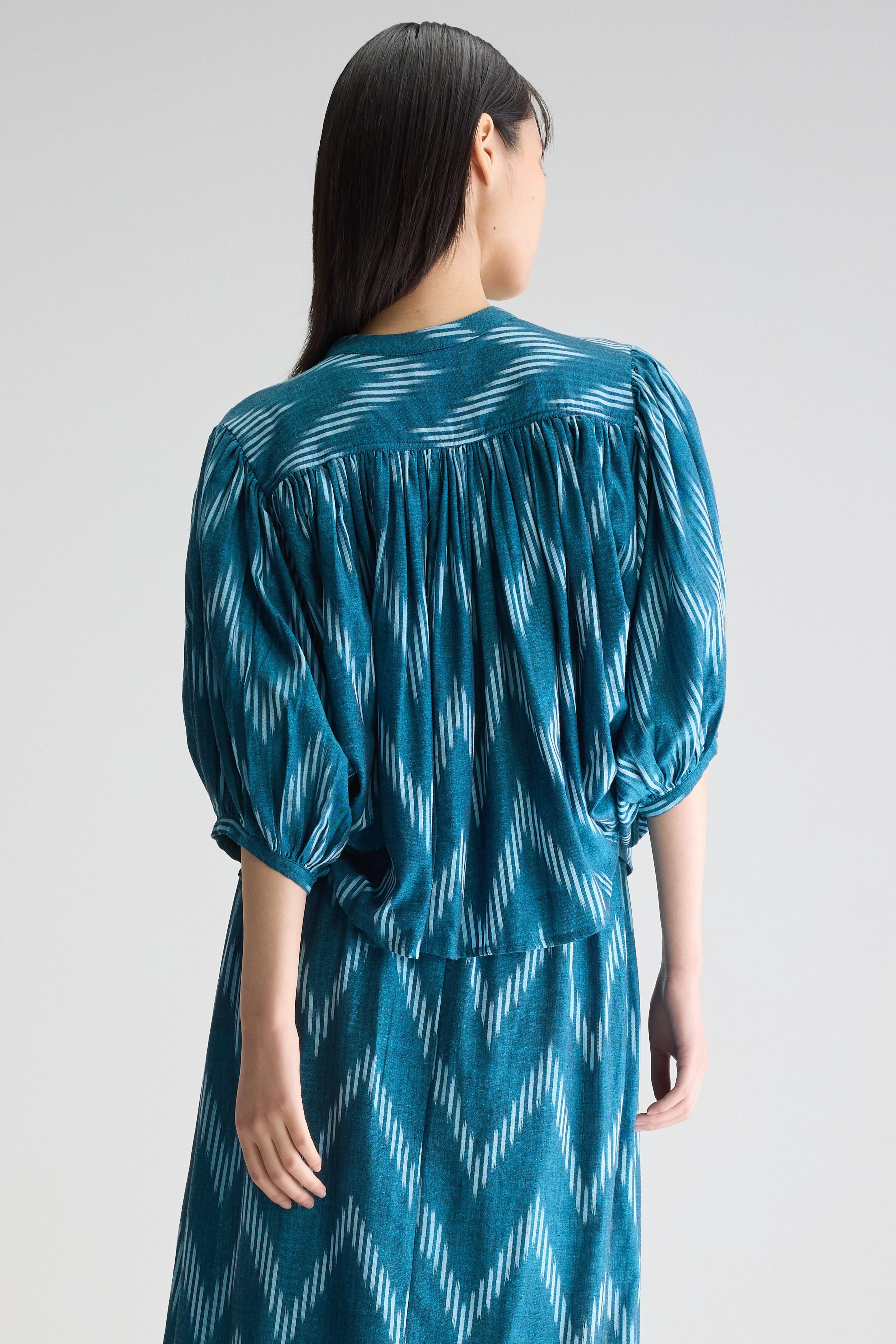 Blouse Courte Ink - Prussian Pour Femme | Bellerose