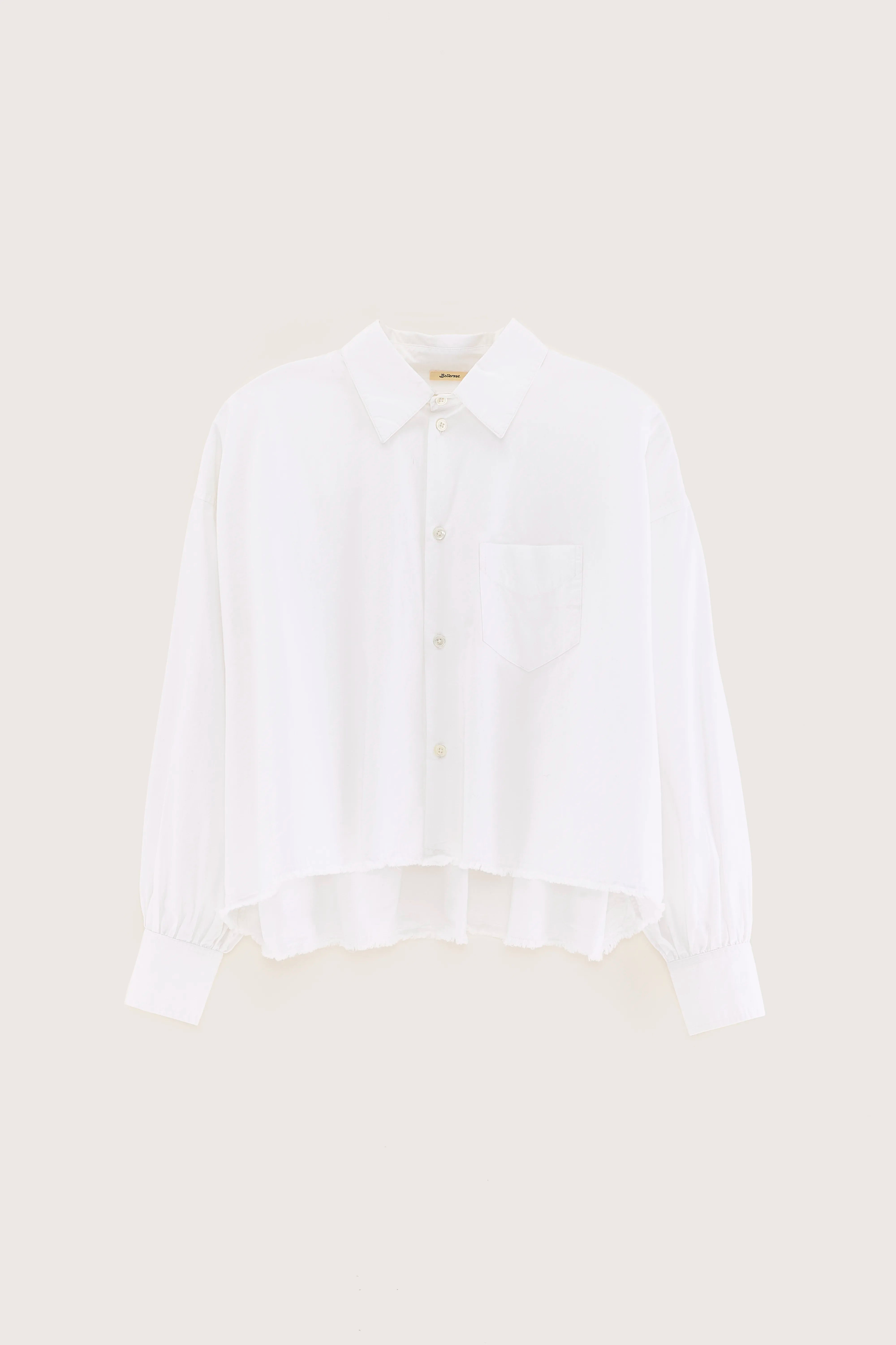 Kraft cropped poplin shirt (251 / W / WHITE)