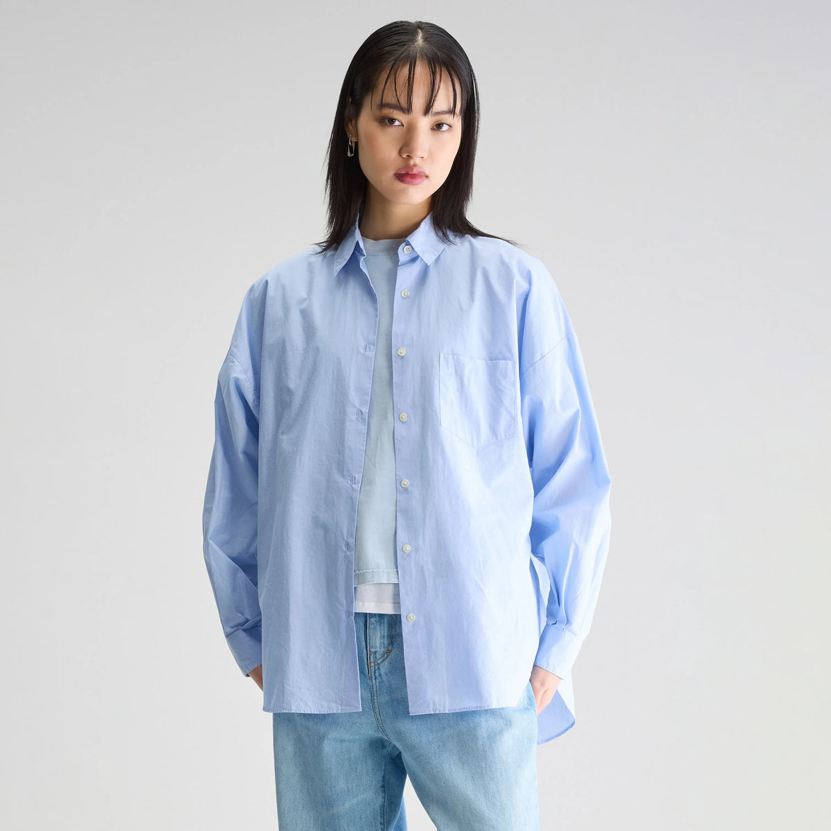 RAYON SHIRT LIGHT BLUE 
