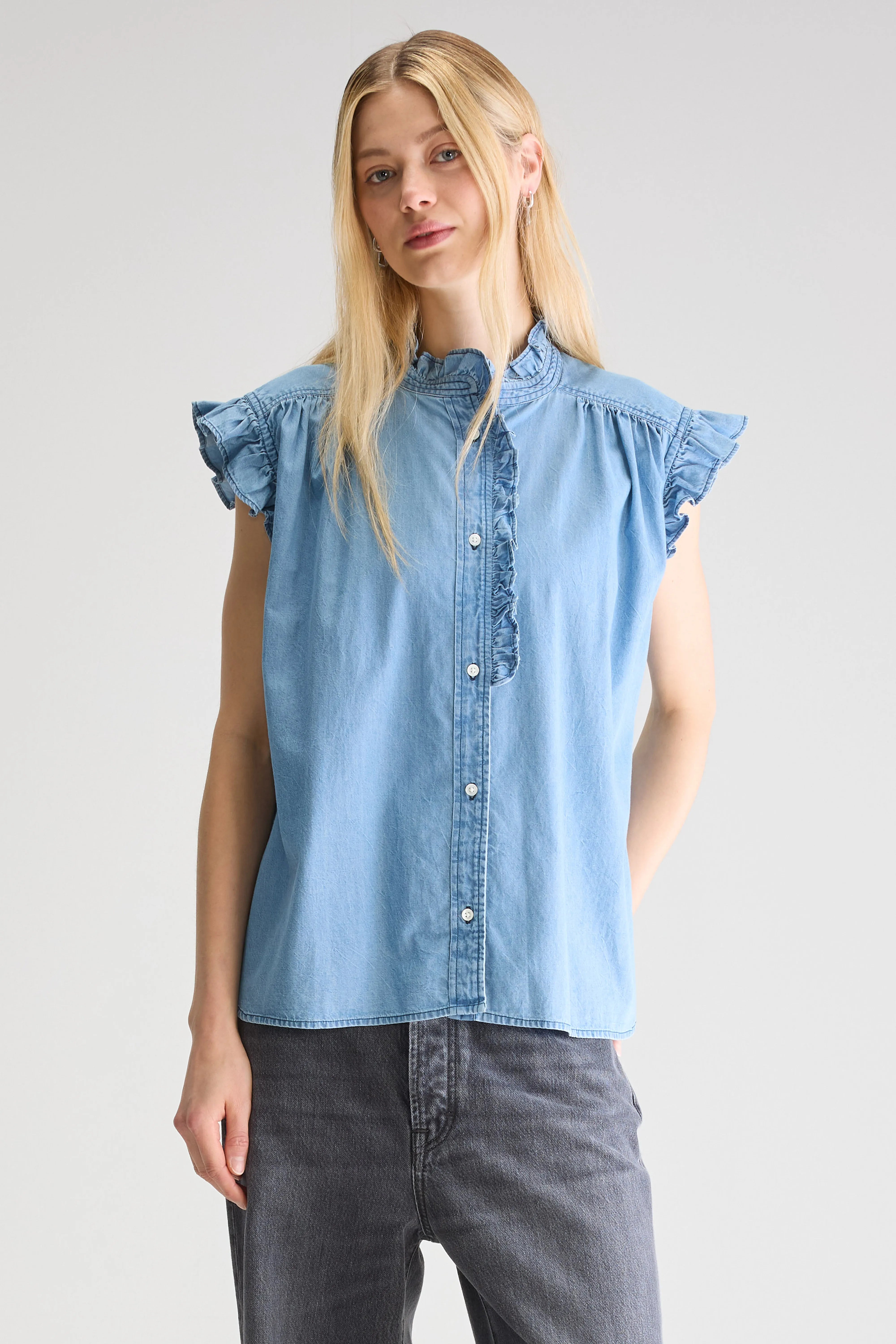 Blouse sans manches Coyote (251 / W / CHAMBRAY)