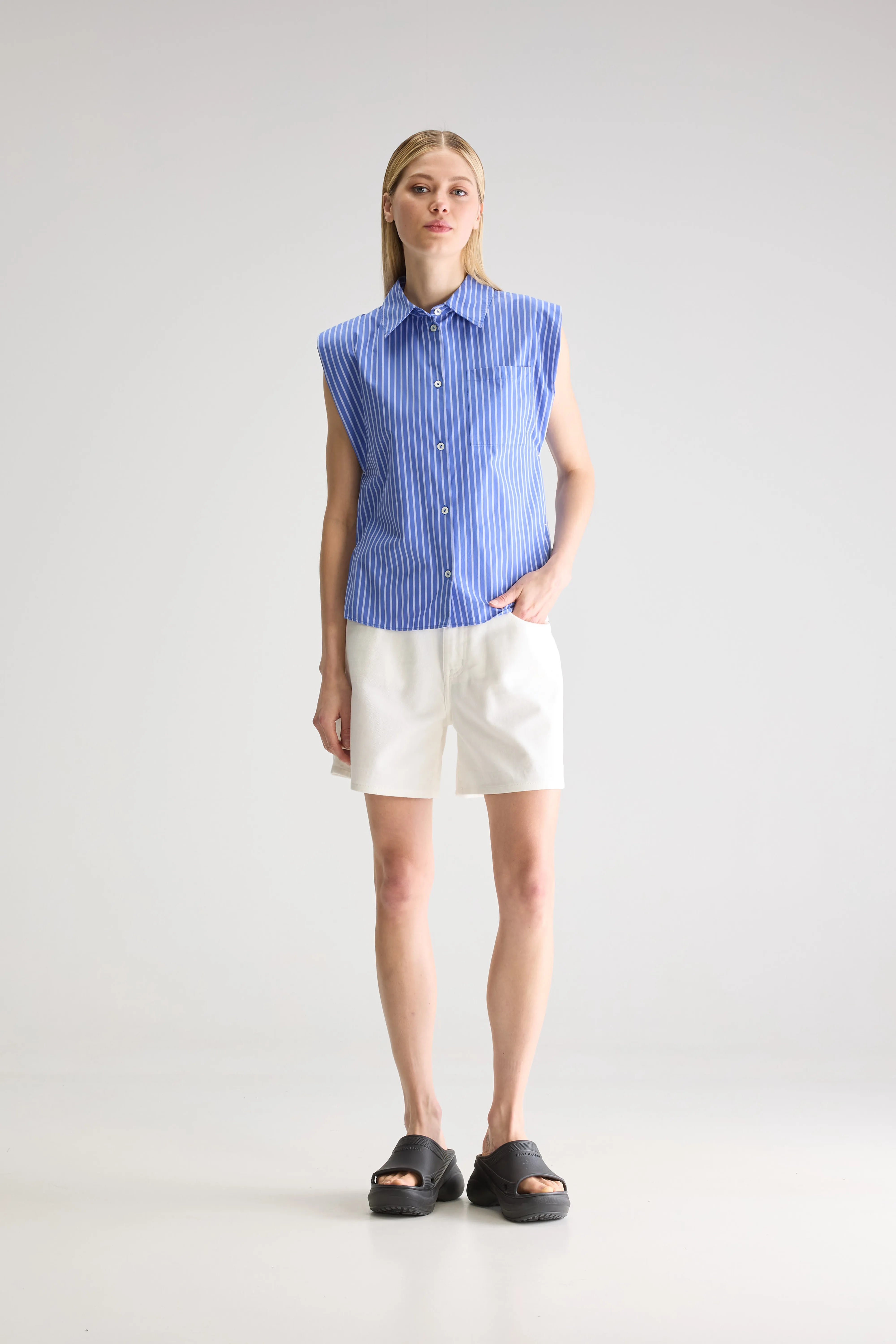Chemise Sans Manches Galice - Iris bloom Pour Femme | Bellerose